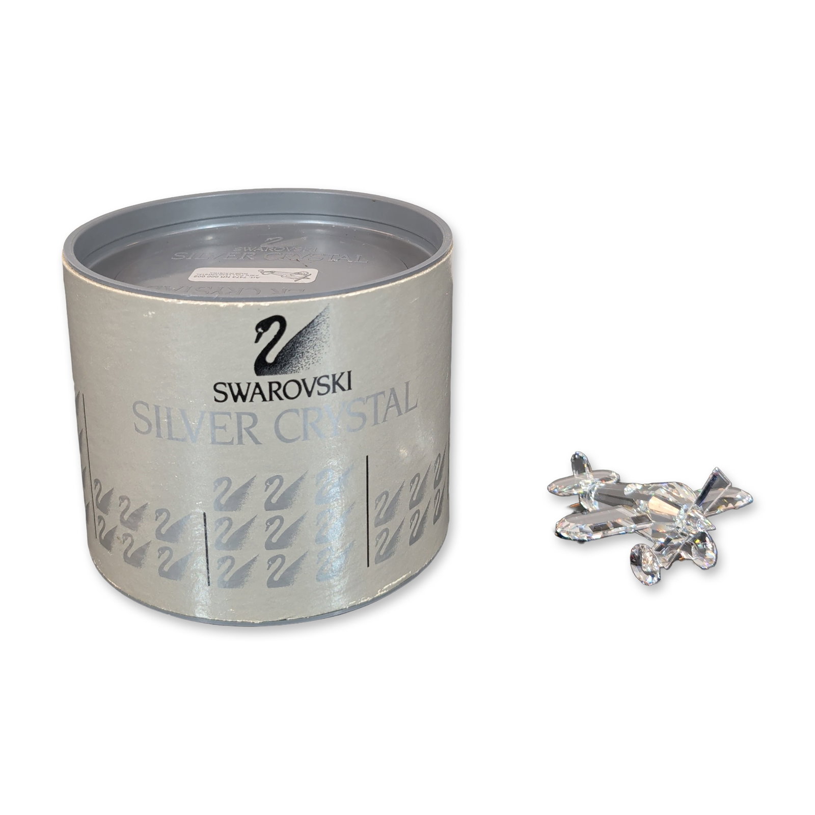 Swarovski Silver Crystal Airplane Figurine (1 of 4)