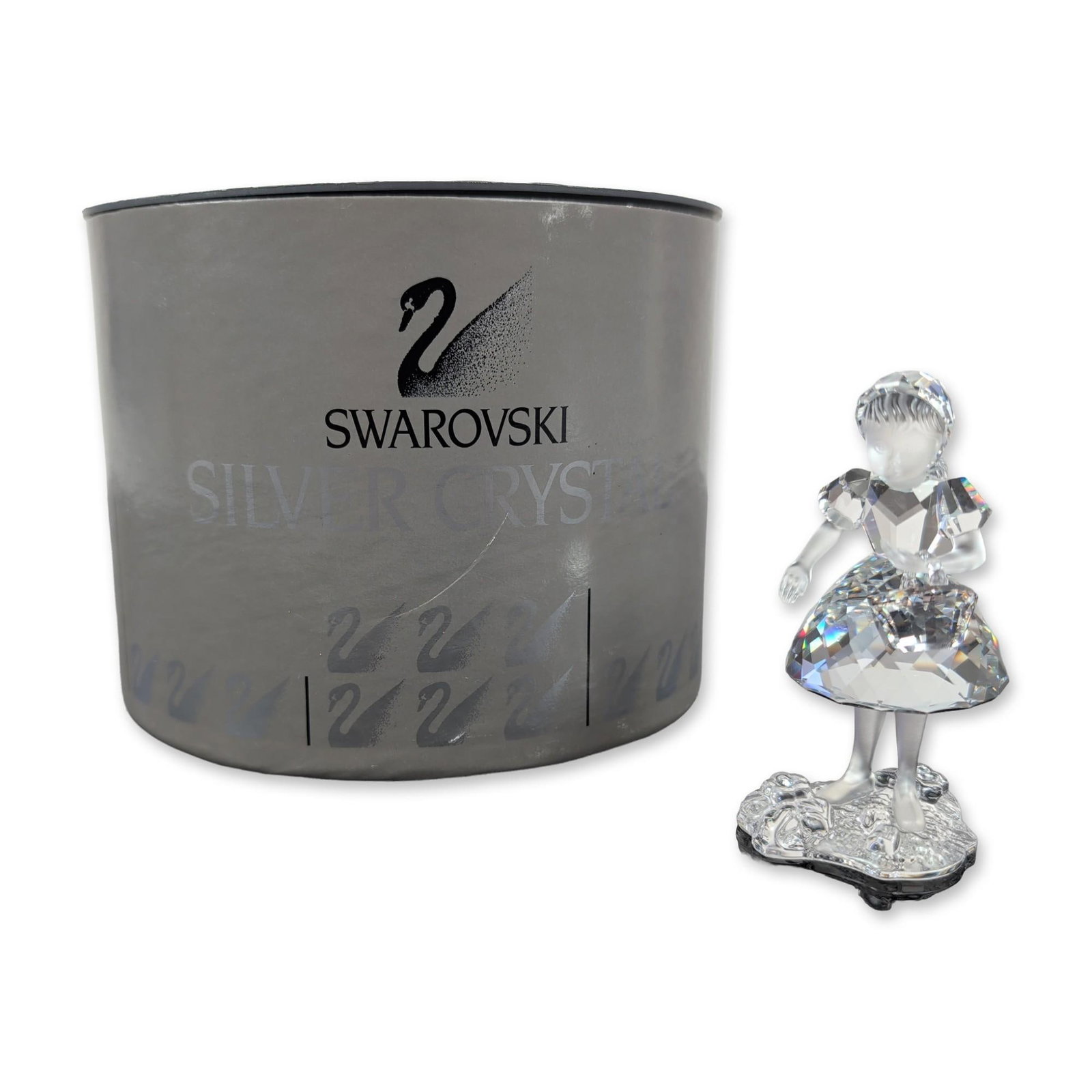 Swarovski Crystal Figurine, Little Red Riding Hood with Basket (1 of 4)