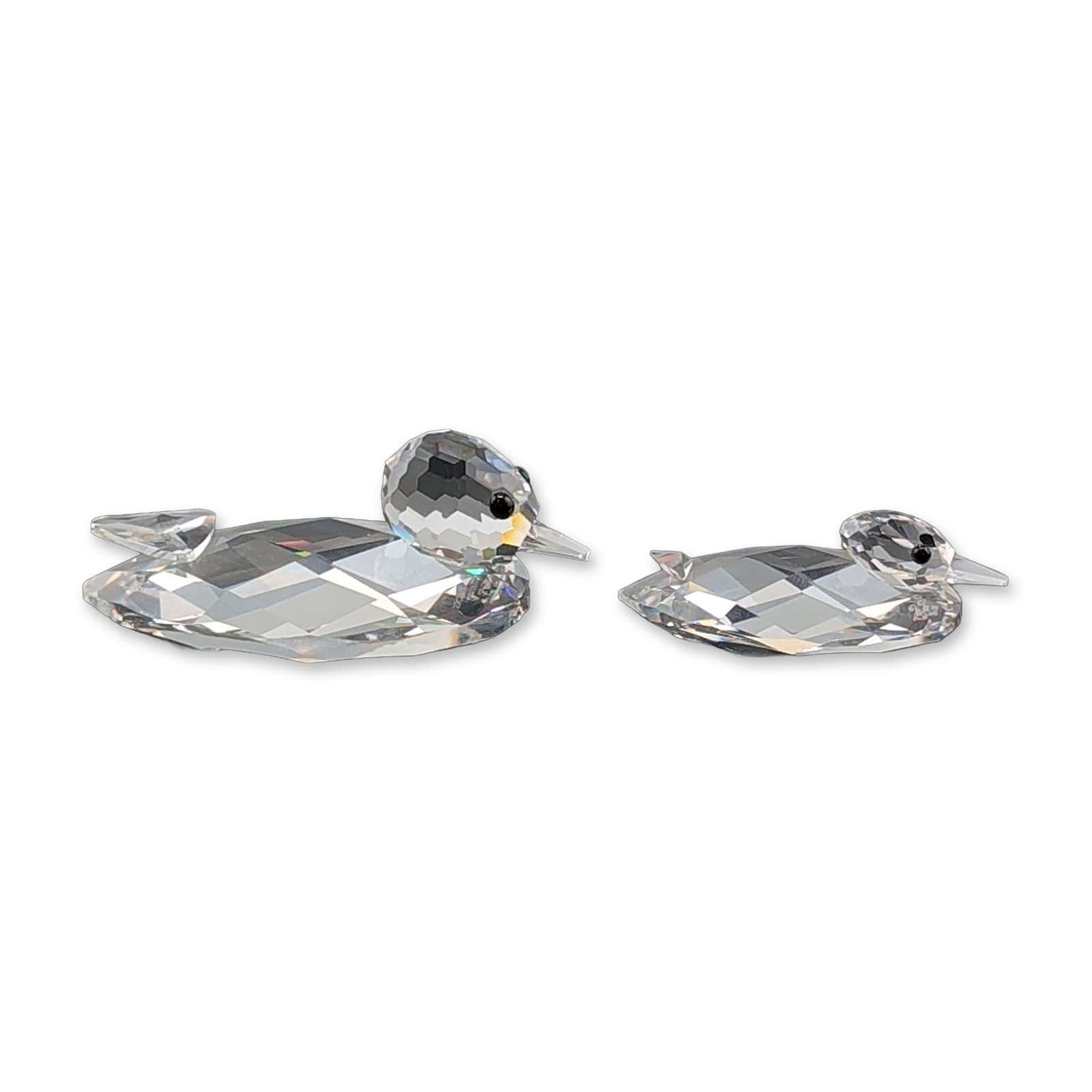 2pc Swarovski Silver Crystal Duck Figurines (1 of 5)