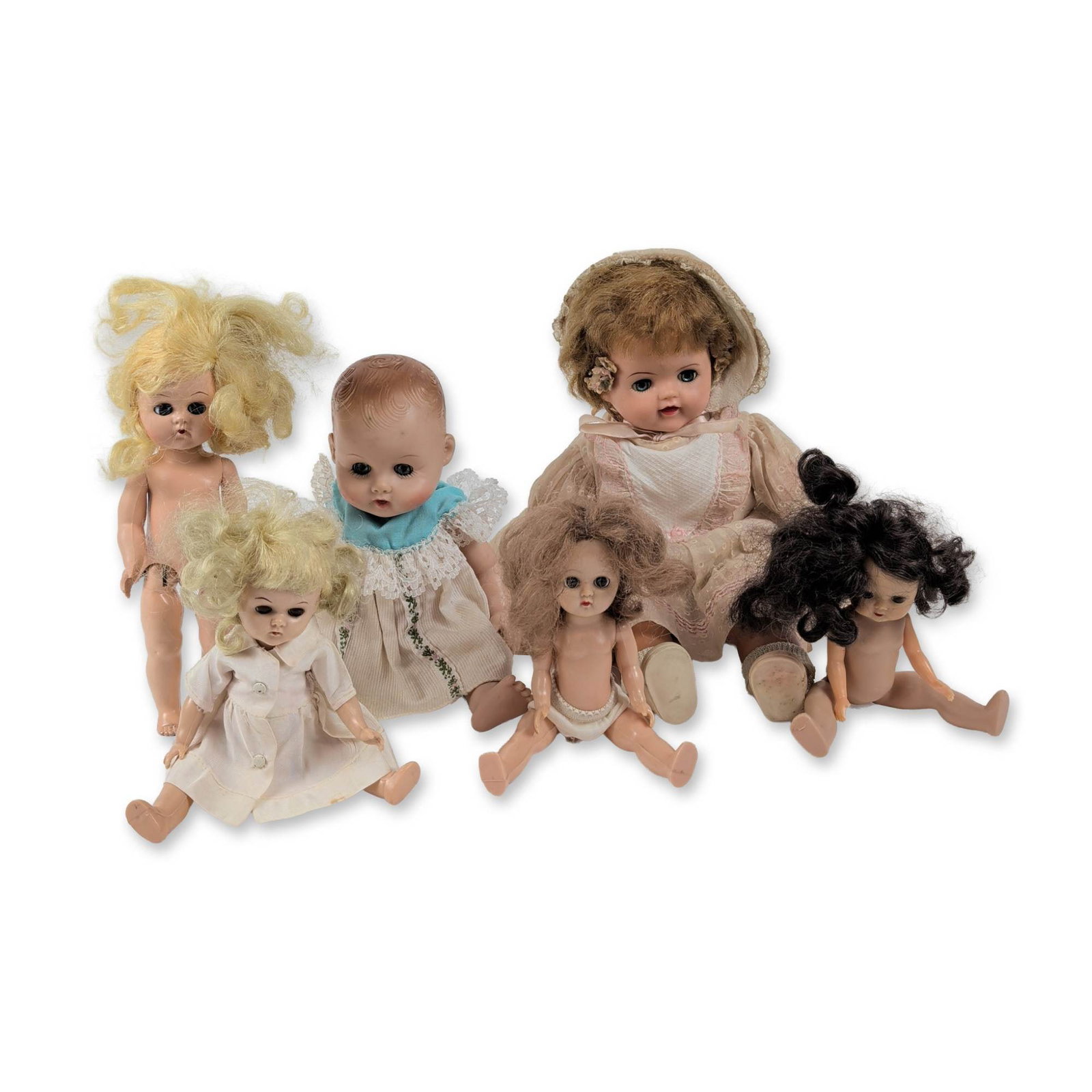 Collection of Six Vintage Dolls including Nancy Ann Muffie (1 of 4)