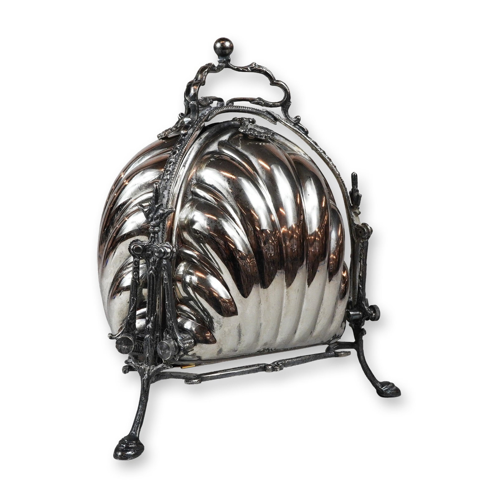 Eales 1779 Italian Silver-Plated Triple Shell Folding Biscuit Warmer (1 of 5)