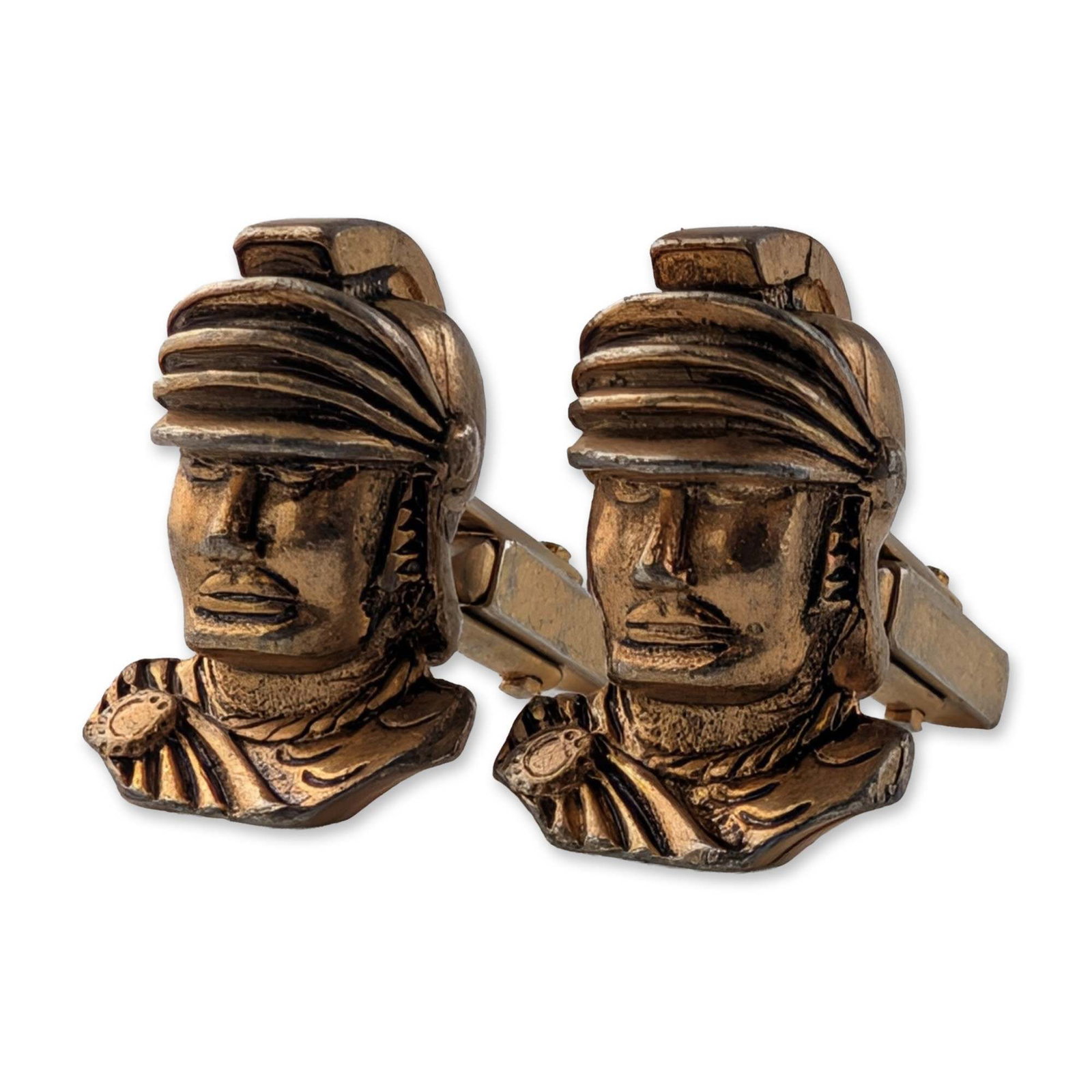Anson Roman Soldier Gold-Tone Cufflinks (1 of 3)