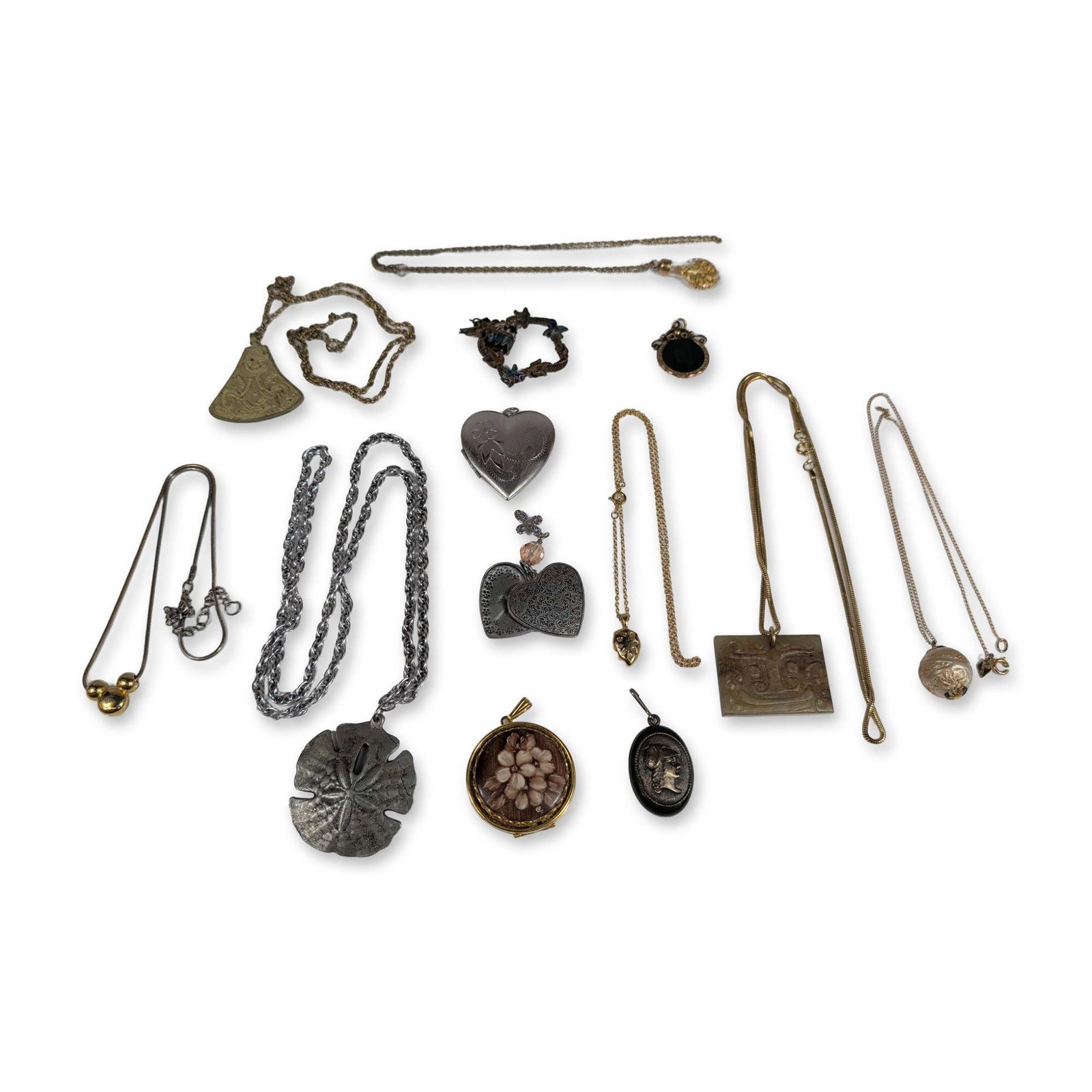 13pc Collection of Vintage Costume Necklaces, Pendants and Lockets (1 of 2)