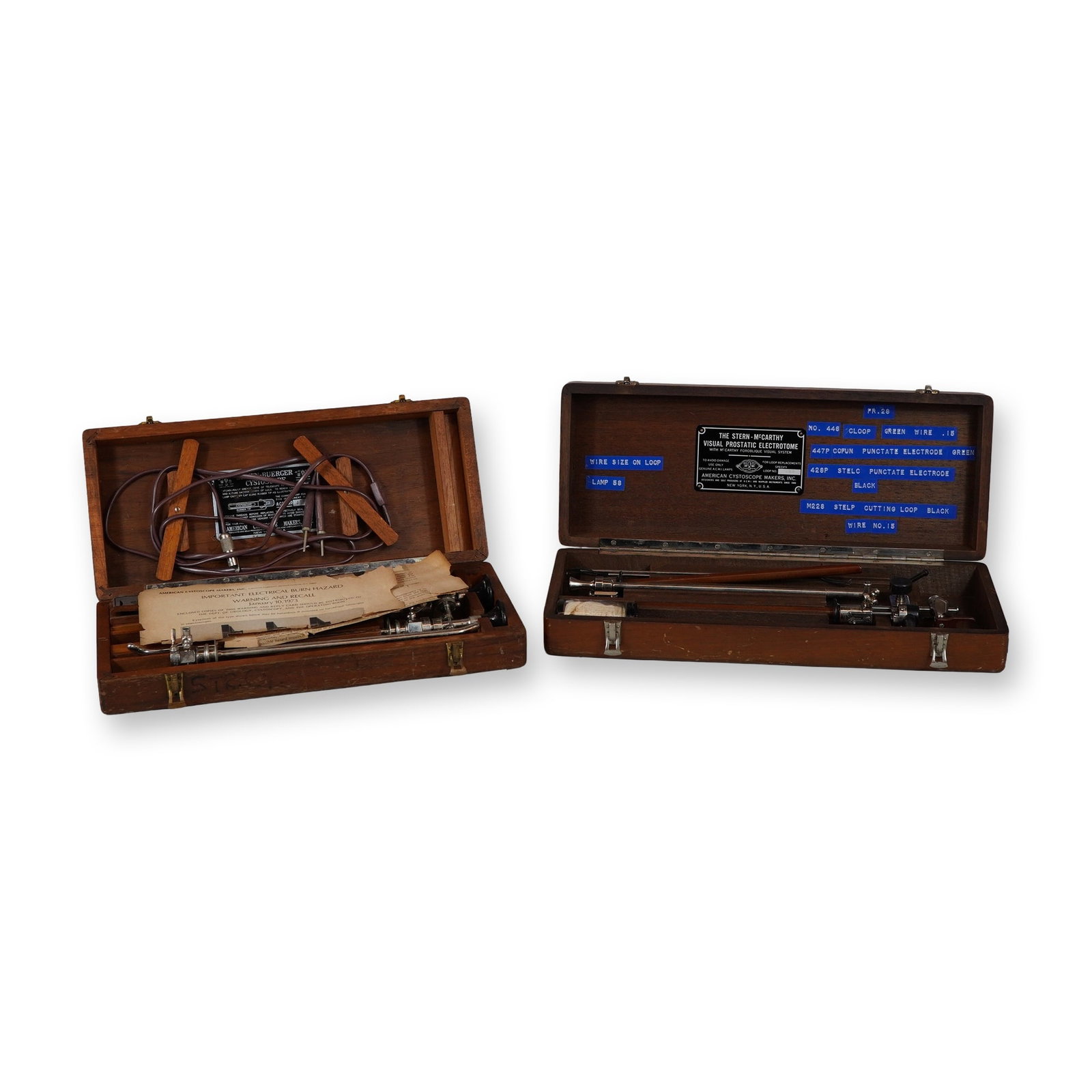 2pc American Cystoscope Makers Inc. Urological Instrument Sets (1 of 4)