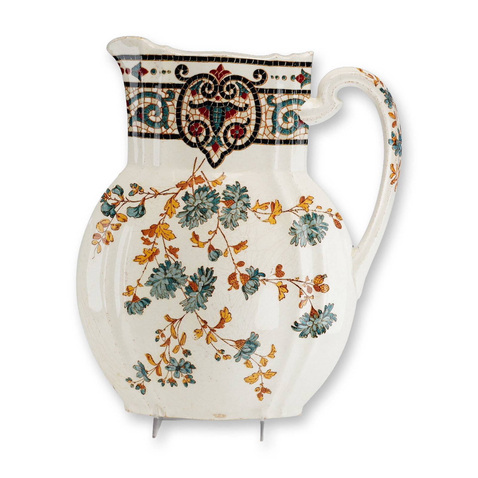 Wedgwood Salesman Sample Flattened Ceramic Pitcher (1 of 4)