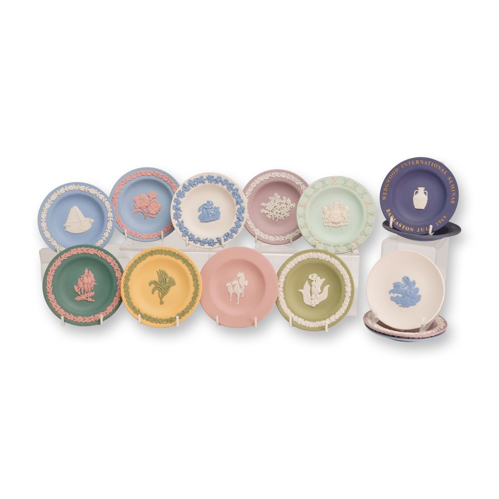 13 Piece Collection of Wedgwood England Jasperware Small Dishes (1 of 5)