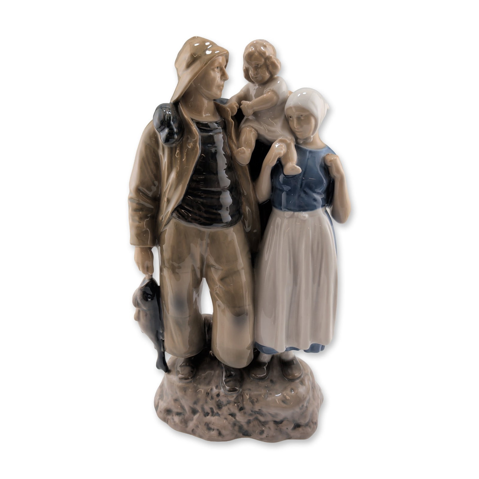 Bing and Grondahl Axel Locher Fishermans Family Porcelain Group (1 of 4)