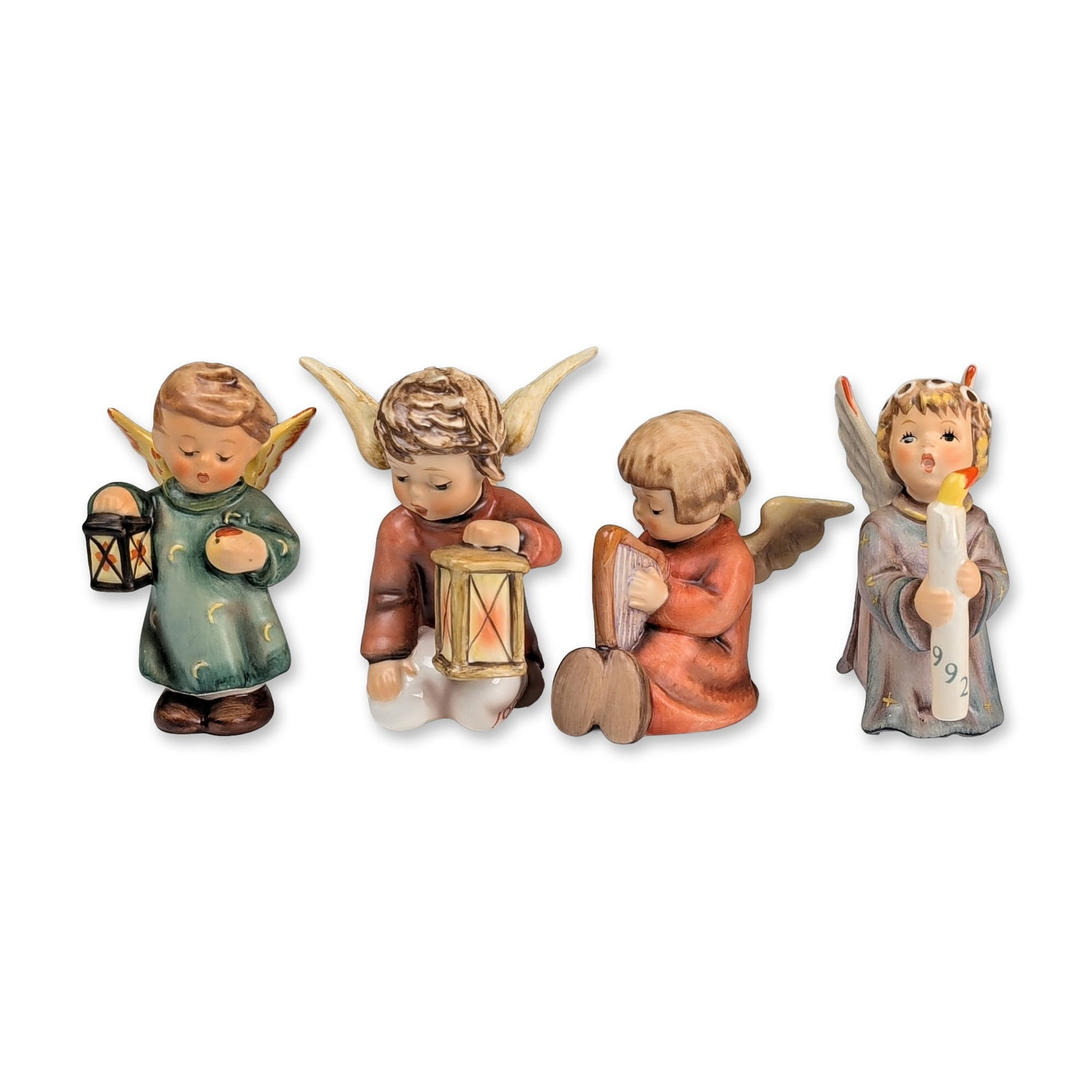 Set of Four Goebel Hummel Porcelain Angels 1984 - 1992 Figurines (1 of 3)