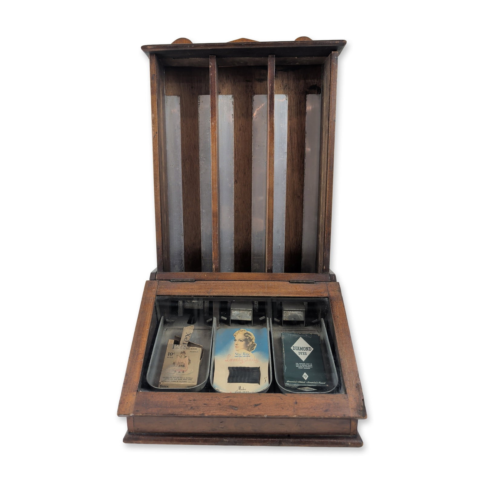 Knight's Castile Antique Wood Soap Dispensing Cabinet (1 of 6)