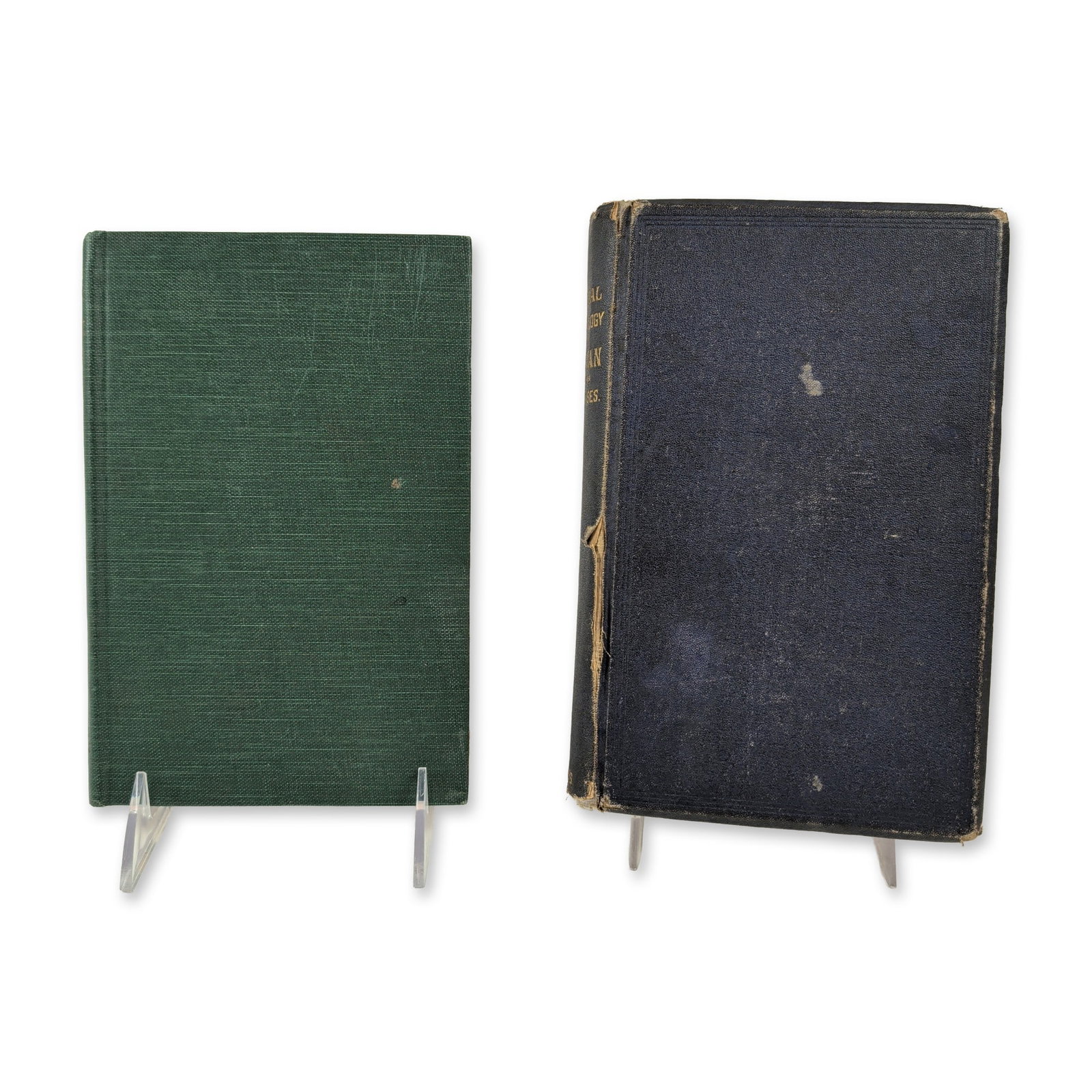 Two Hardcovered Vintage Books on Sexual Physiology and Social Hygiene: The first book, Sane Sex Life and Sane Living by H.W. Long, is bound in the publisher's green textured cloth with gilt lettering and was published by the Eugenics Publishing Co. The second, Sexual Phy