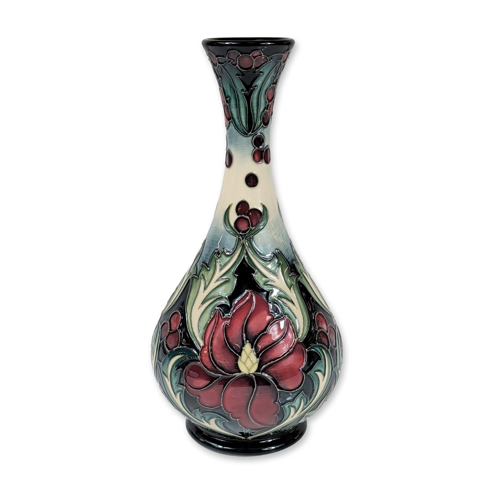 Moorcroft Rachel Bishop Ruby Vase (1 of 6)
