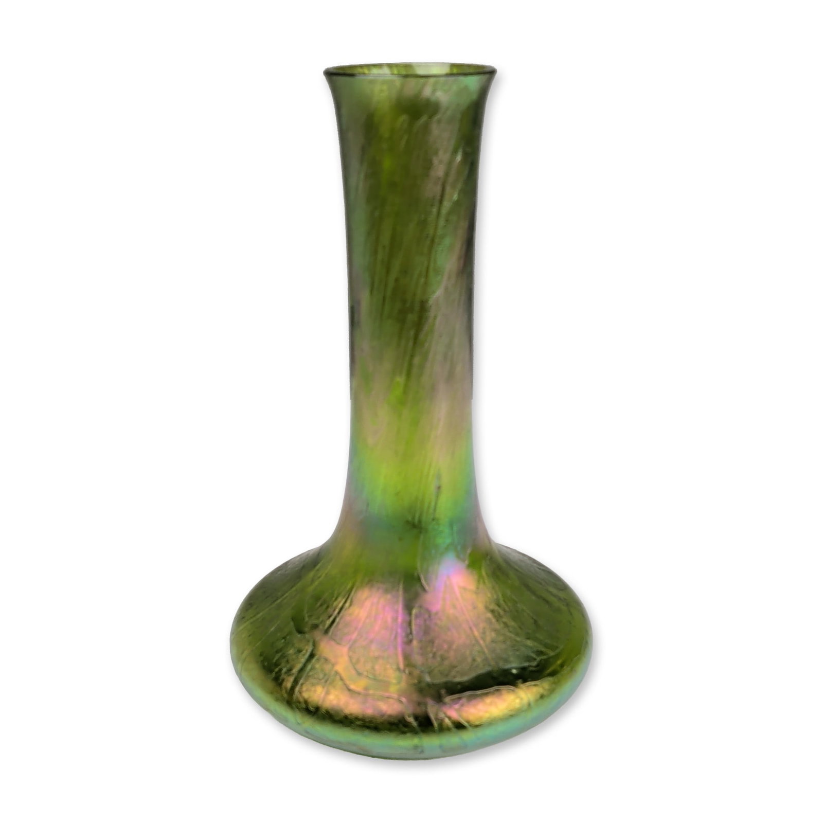 Bohemian Art Nouveau Iridescent Glass Vase (1 of 5)