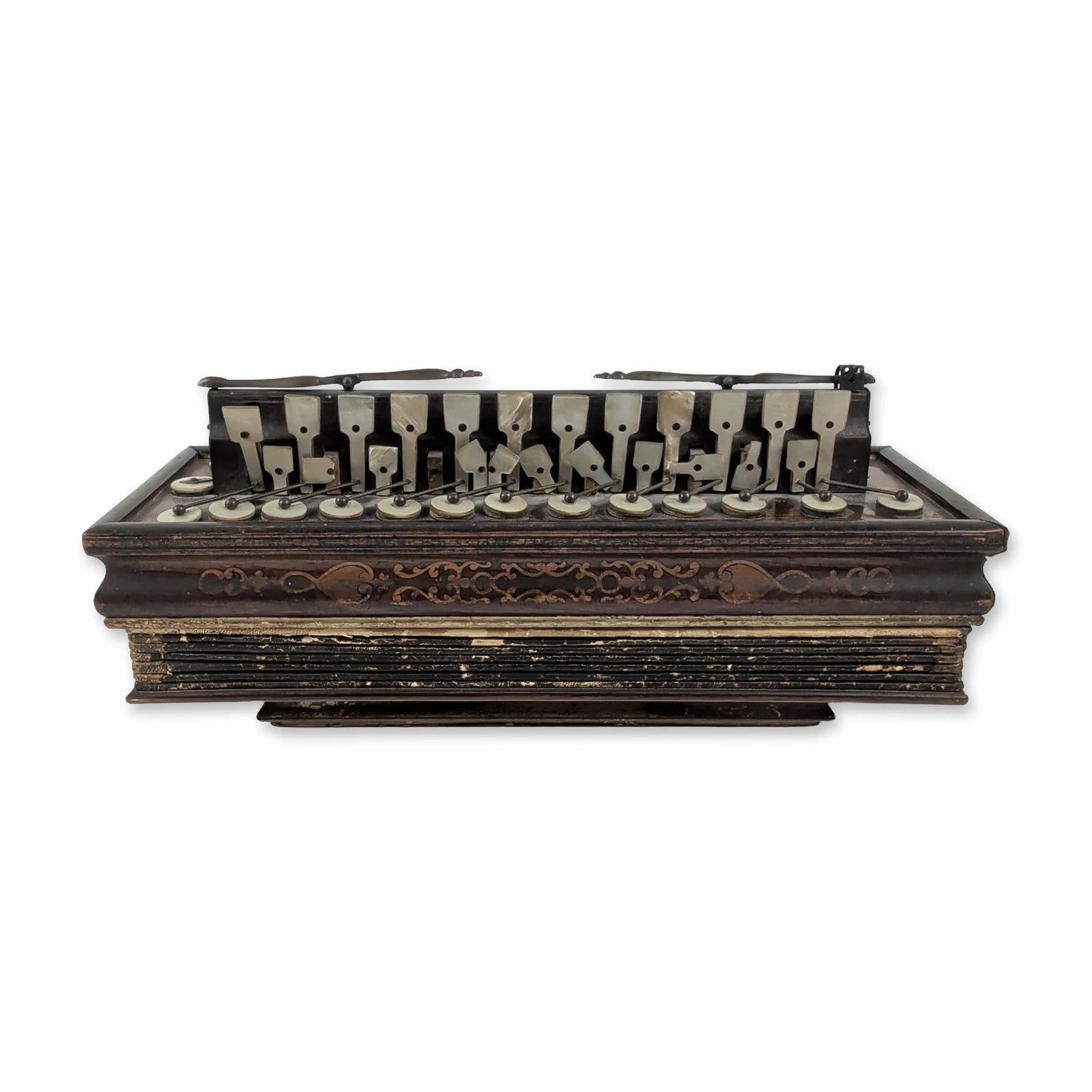 French 19th Century Ebonized Flutina Accordion (1 of 5)