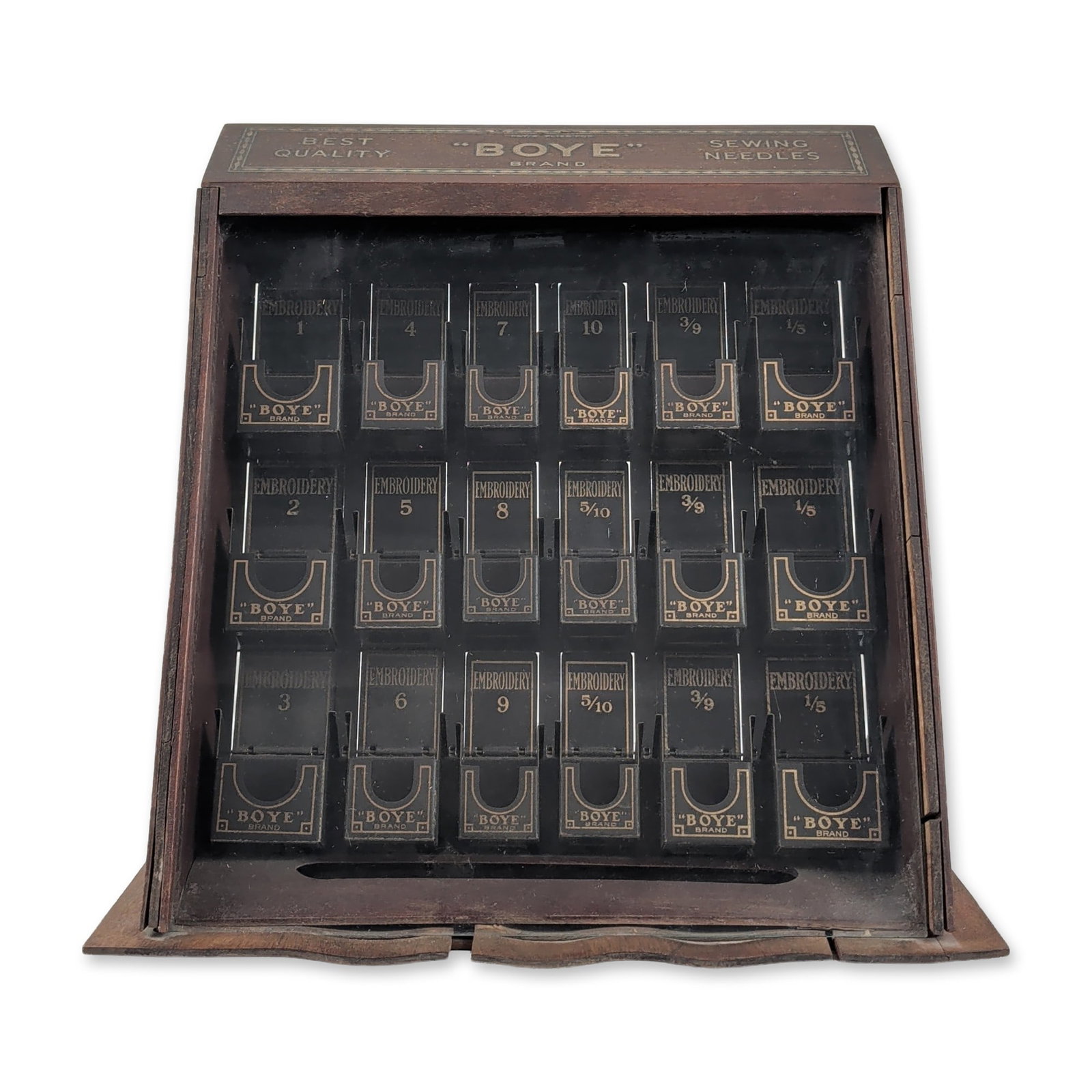 Boye Needle Company Style 1 Wood Display Cabinet (1 of 6)
