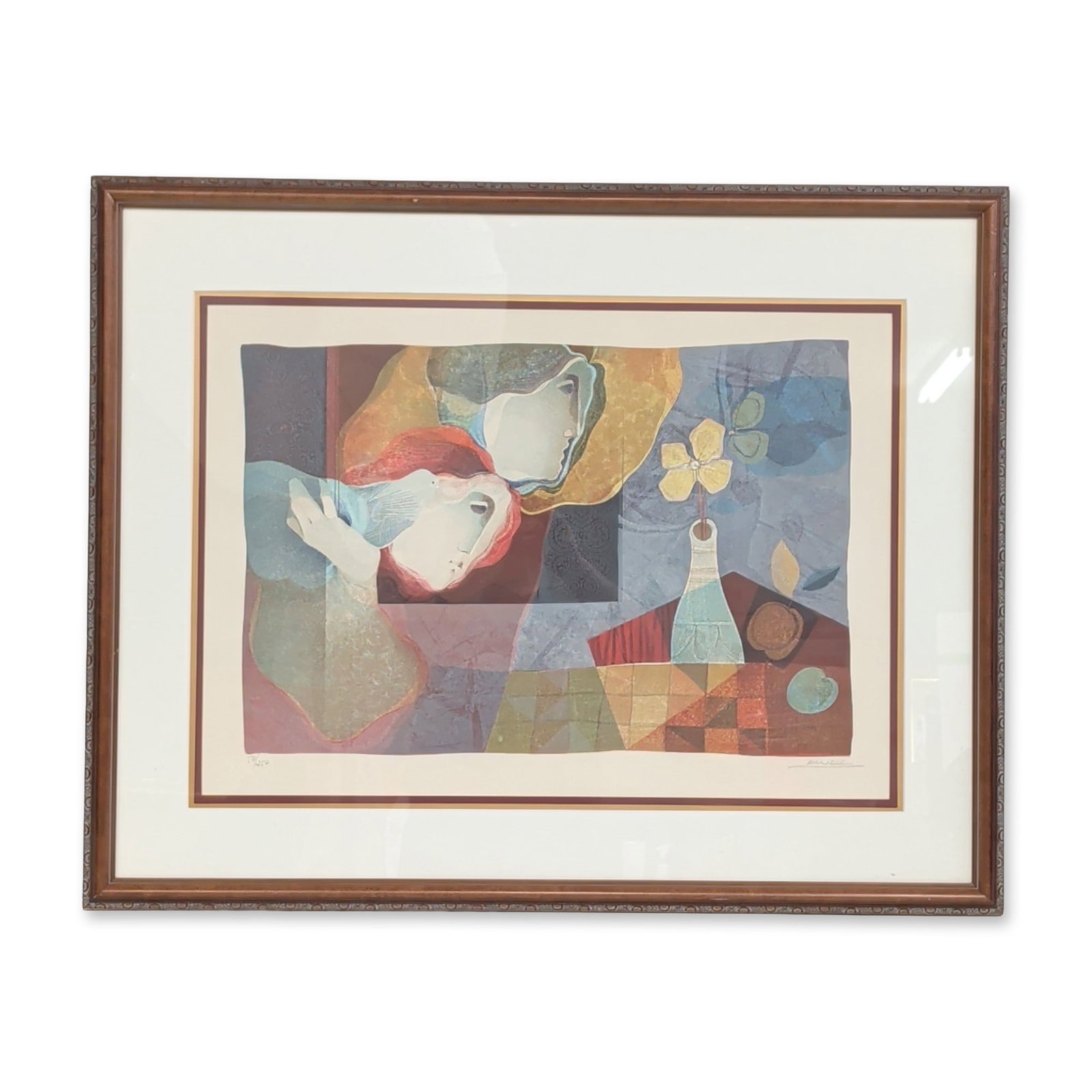 Alvar Sunol (Spanish, b. 1935), Color Lithograph on Paper, Le Couple, Signed & Numbered (1 of 7)