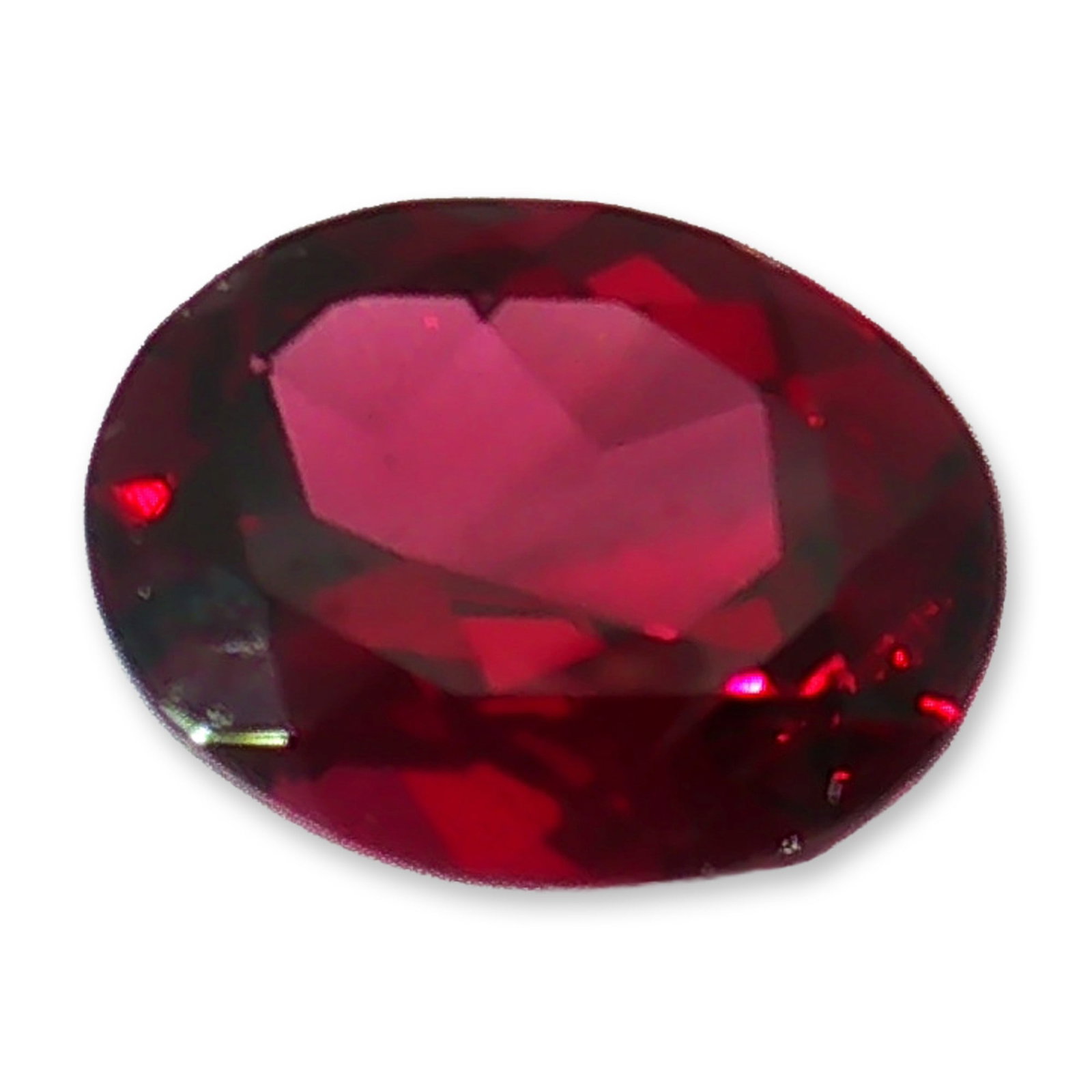 3.58 Carat Oval Cut Red Ruby (1 of 4)
