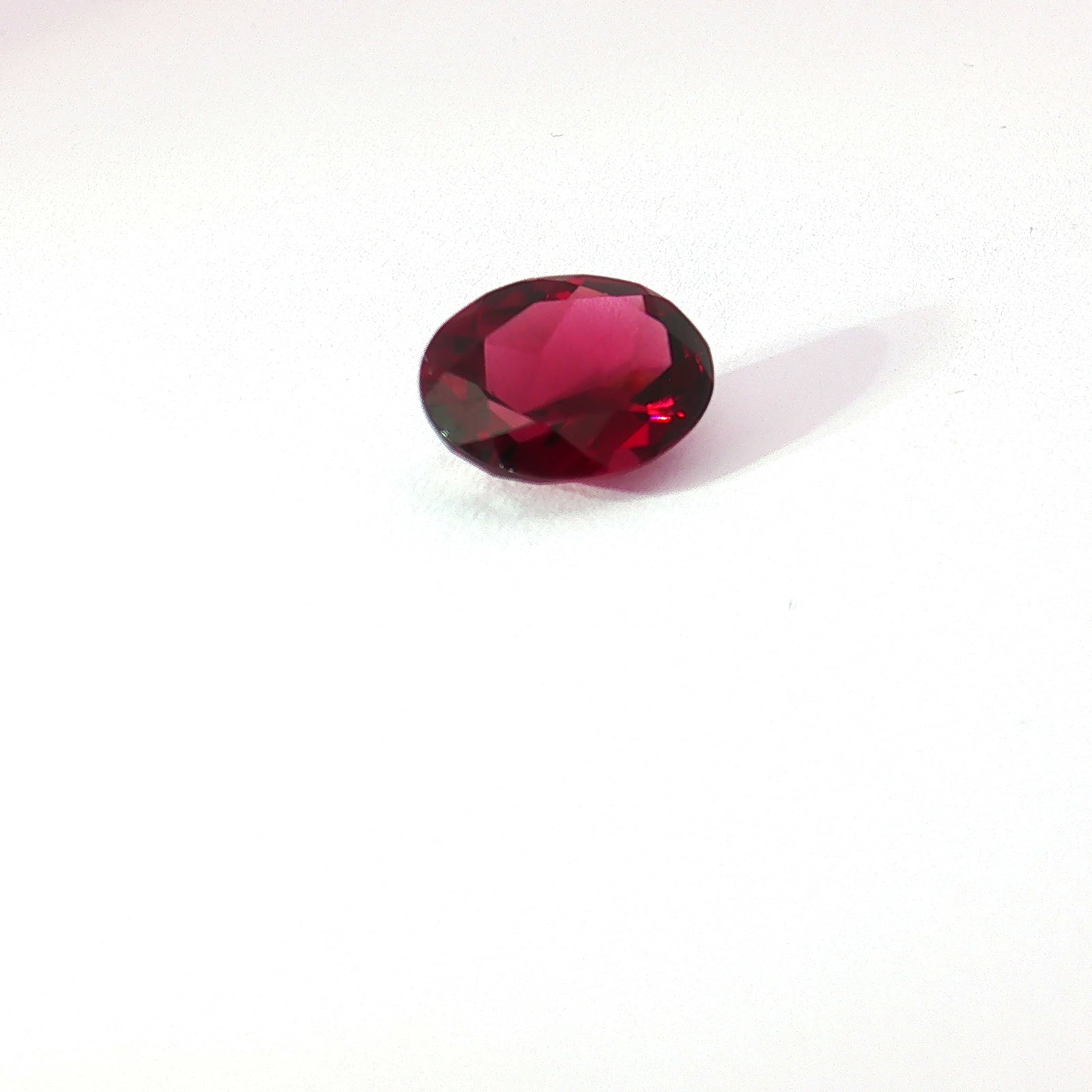 3.58 Carat Oval Cut Red Ruby - 2