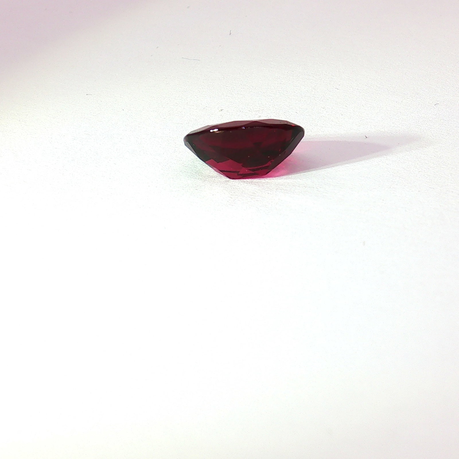 3.58 Carat Oval Cut Red Ruby - 4
