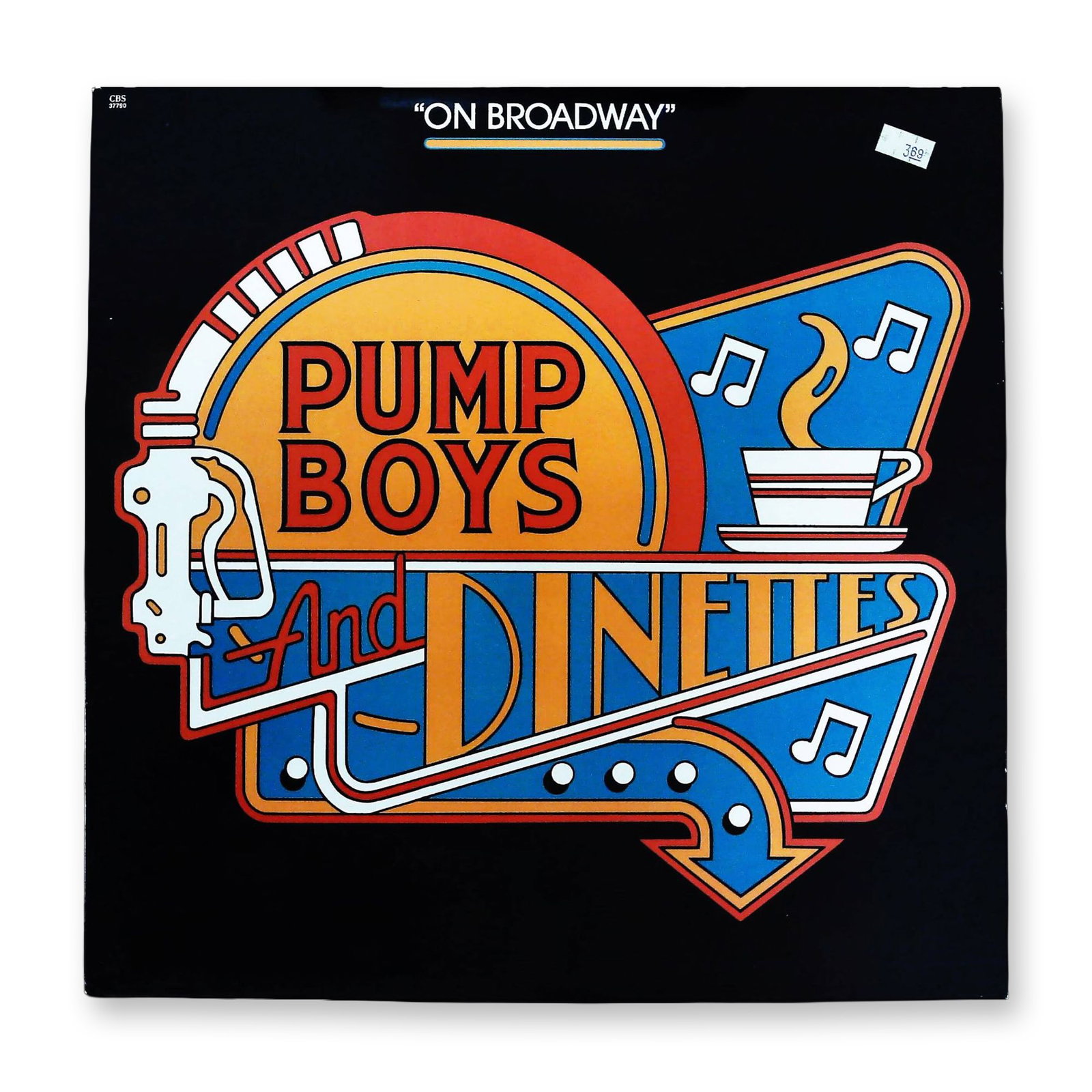 Pump Boys and Dinettes On Broadway Original Cast Album Vinyl LP CBS Records: This vintage LP album cover features the RODGERS and HAMMERSTEINS OKLAHOMA! Broadway Cast Album, released by RCA Red Seal under catalog number CBL1-3230 Stereo. The vibrant, illustrative artwork, sign