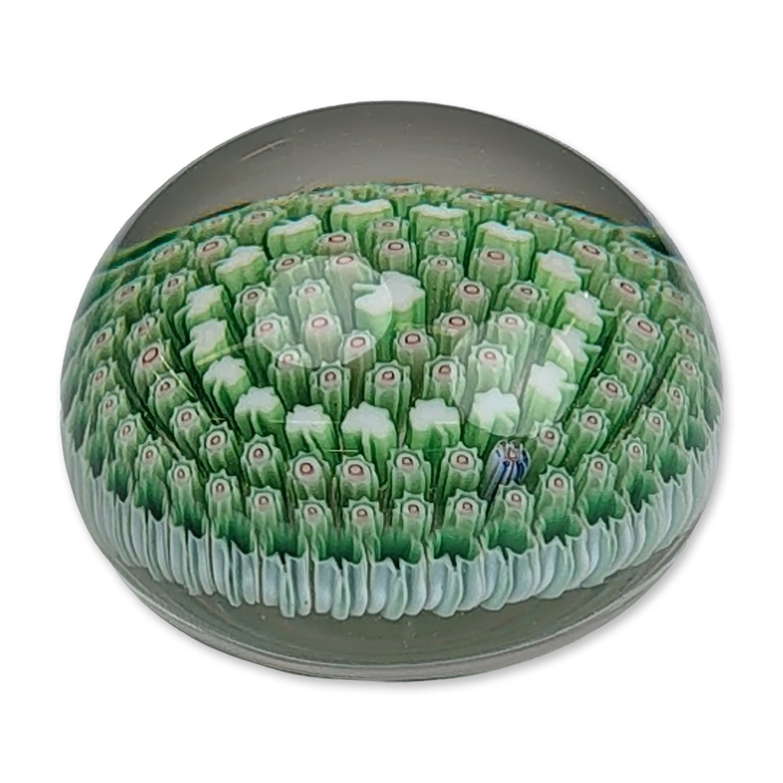 Parabelle Glass 1985 Millefiori Shamrock Paperweight (1 of 4)
