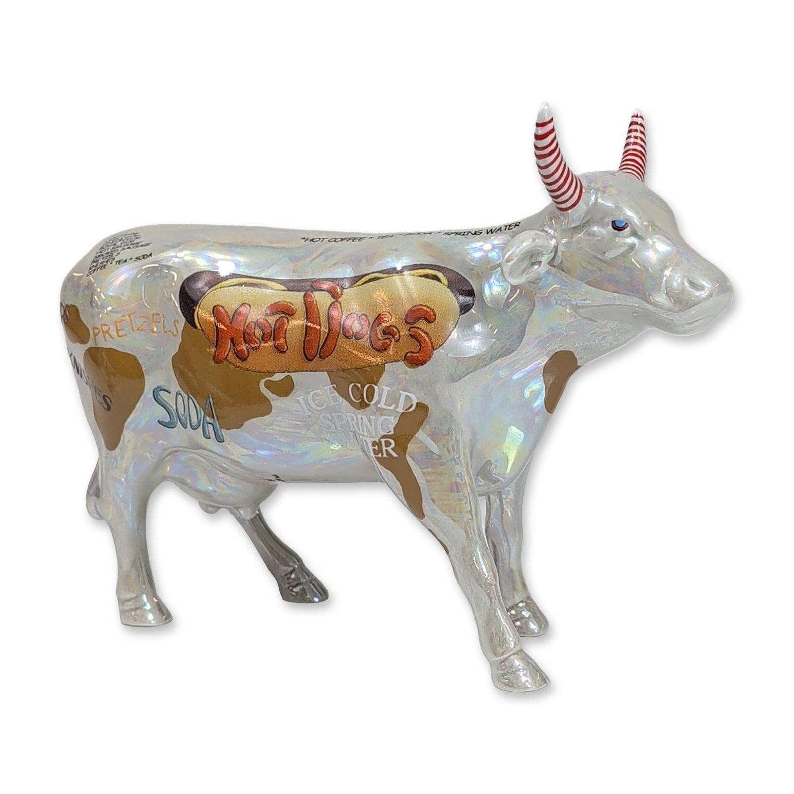 Westland CowParade Hot Dog Iridescent Cow Figurine (1 of 5)