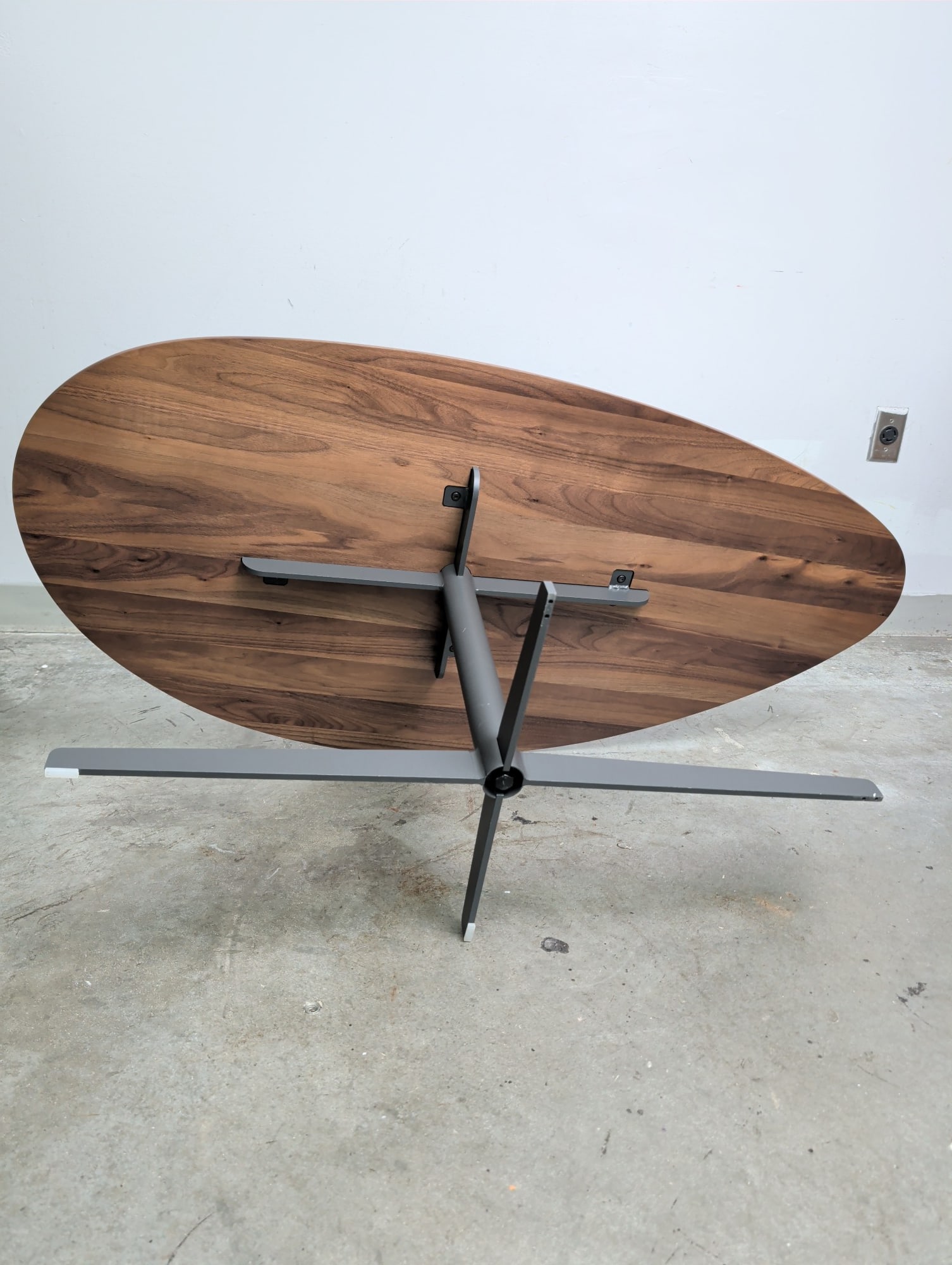 Pair of Modern Solid Walnut Nesting Tables - 6