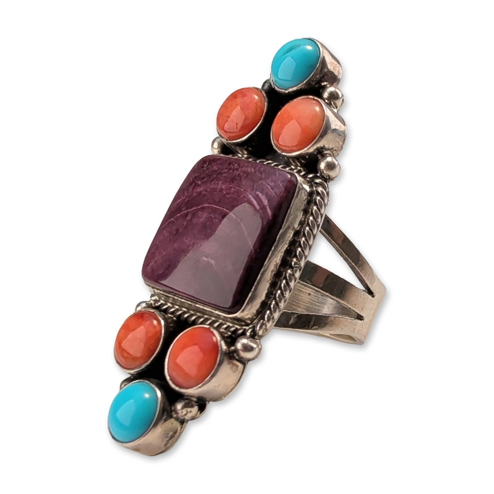 Diane Wylie Navajo Sterling Silver Multi-Stone Ring (1 of 4)