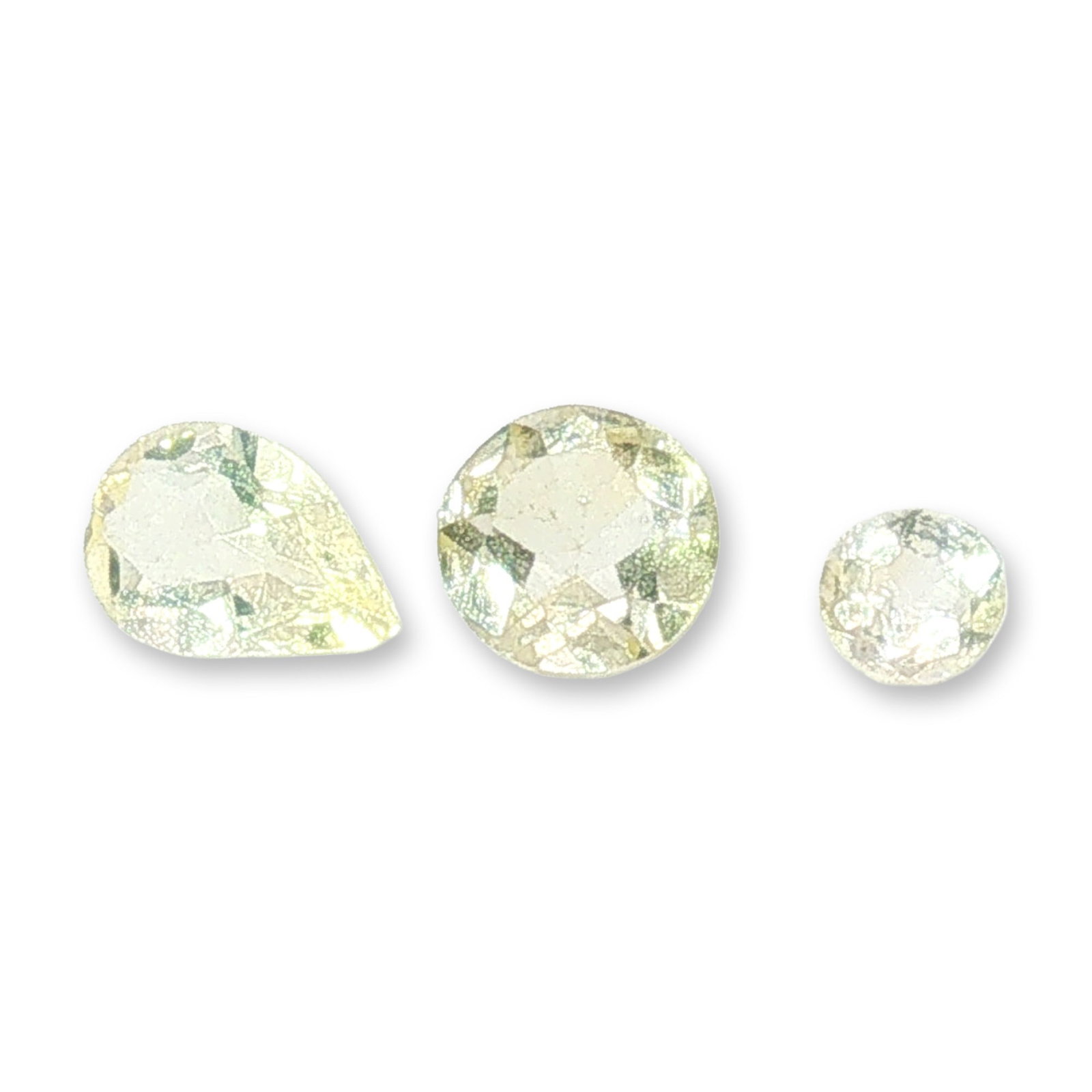 Three Loose Yellow and Near-Colorless Citrine (1 of 4)