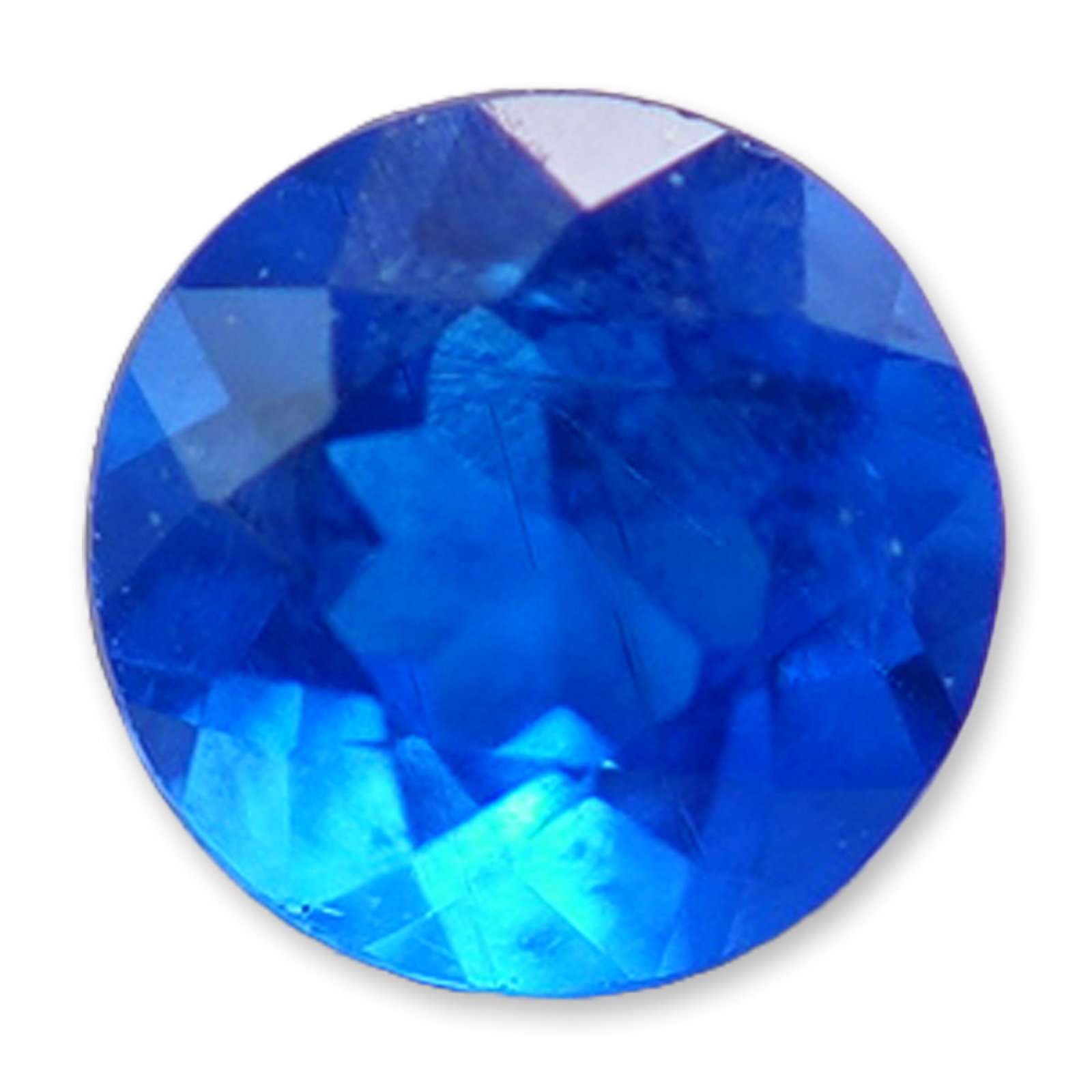 Round Brilliant Cut Blue Hauyne Gemstone: Grouping of 4 Blue Topaz stones weighting 1.29-1.69cts. Blue topaz is a striking, durable semi-precious gemstone known for its glassy luster and excellent clarity. Blue topaz meaning, in particular, i