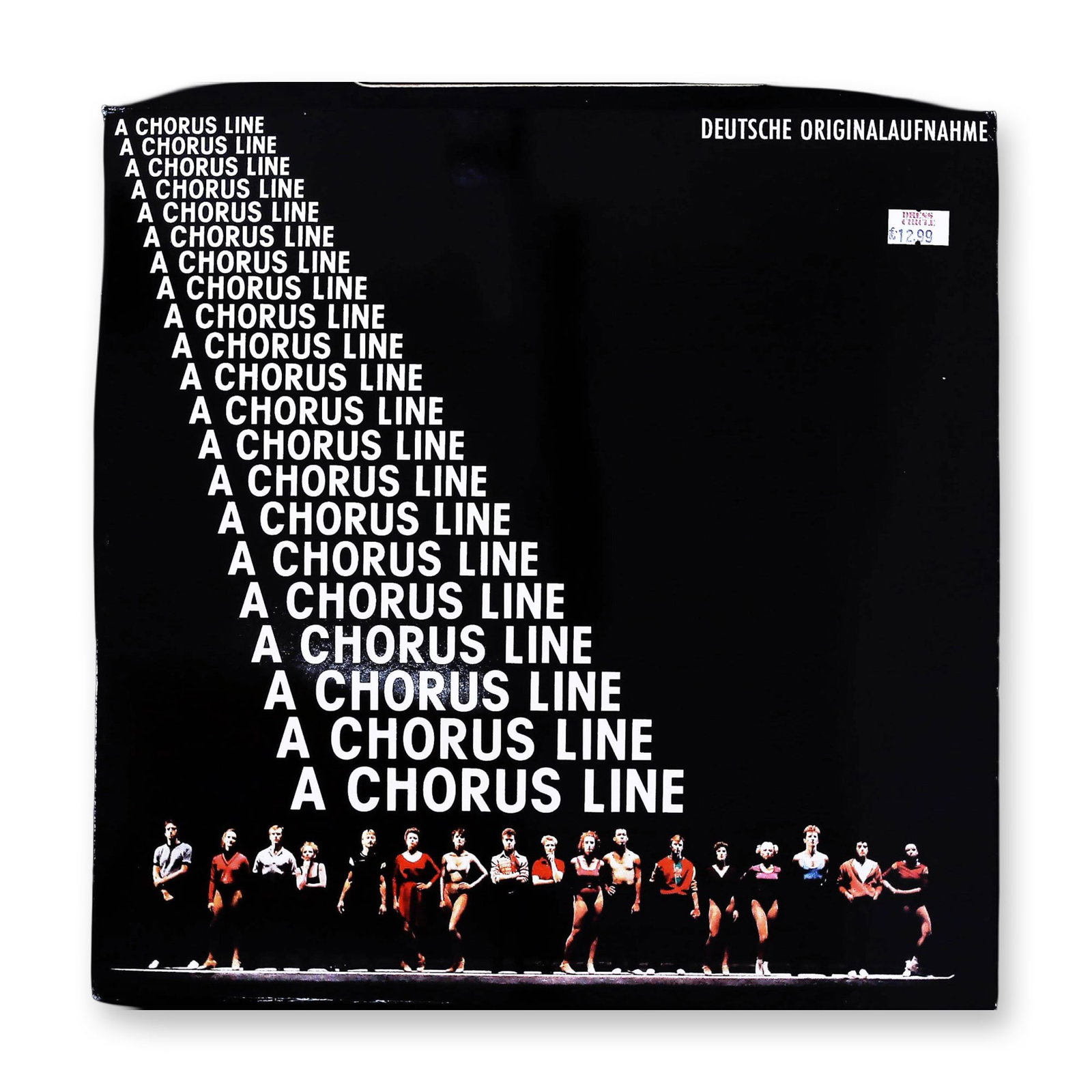 A Chorus Line Deutsche Originalaufnahme Raimund Theater Wien Cast Recording Vinyl LP: A vintage vinyl LP record album set featuring the Original London Cast recording of the rock opera Jesus Christ Superstar. The music was composed by Andrew Lloyd Webber with lyrics by Tim Rice. Issued