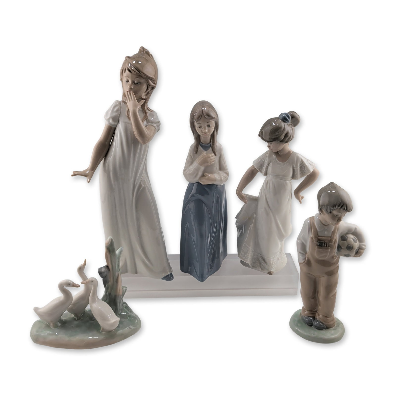 5pc NAO by Lladro Porcelain Figurines (1 of 5)