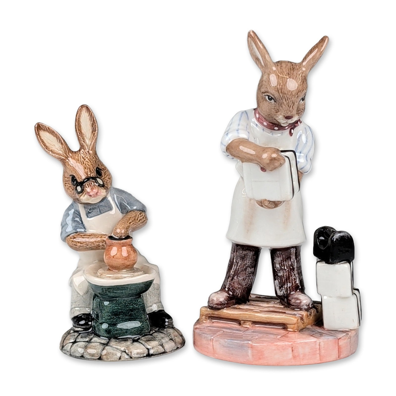 Pair of Royal Doulton Bunnykins Figurines (1 of 3)