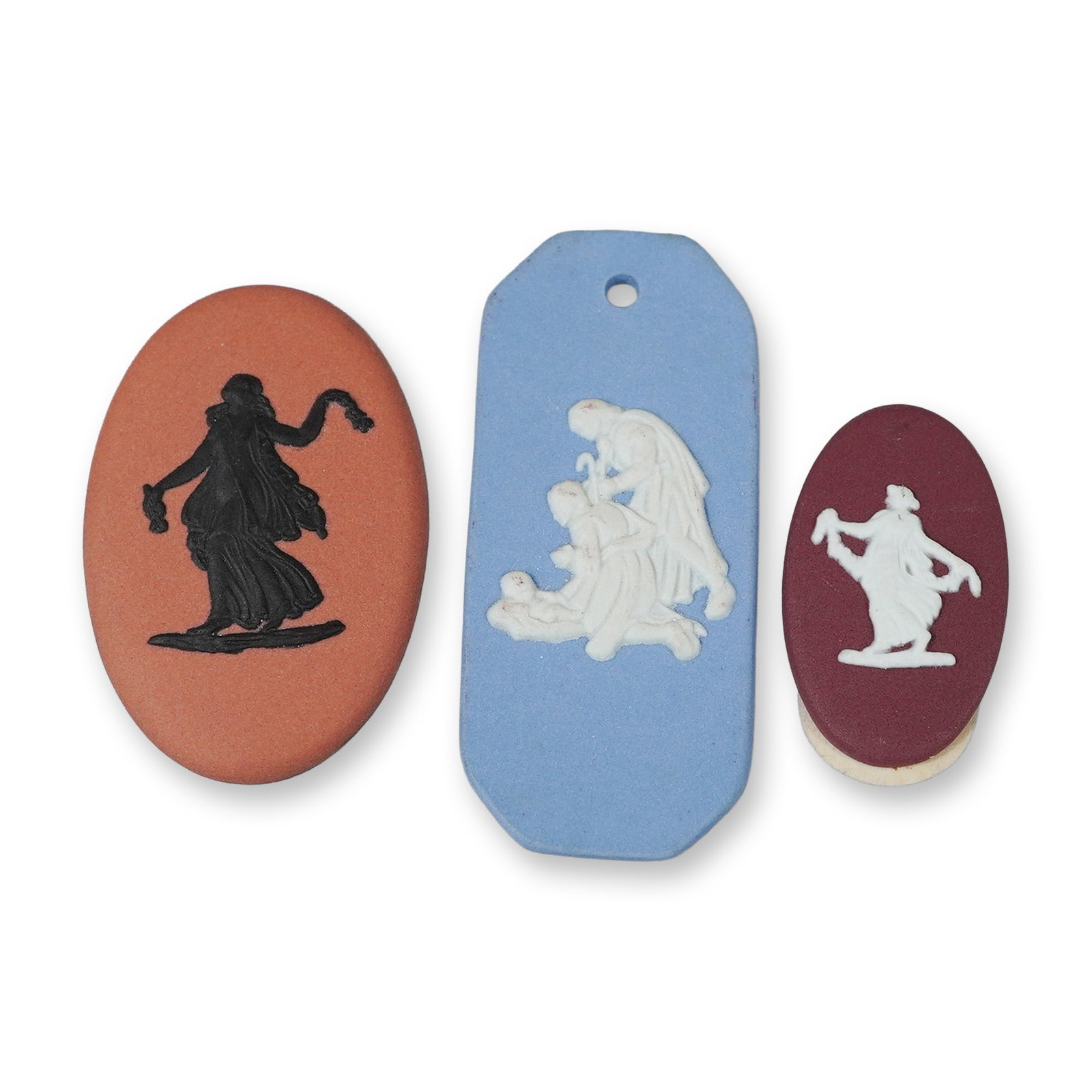 3pc Wedgwood Jasperware Cameos and Plaque (1 of 3)