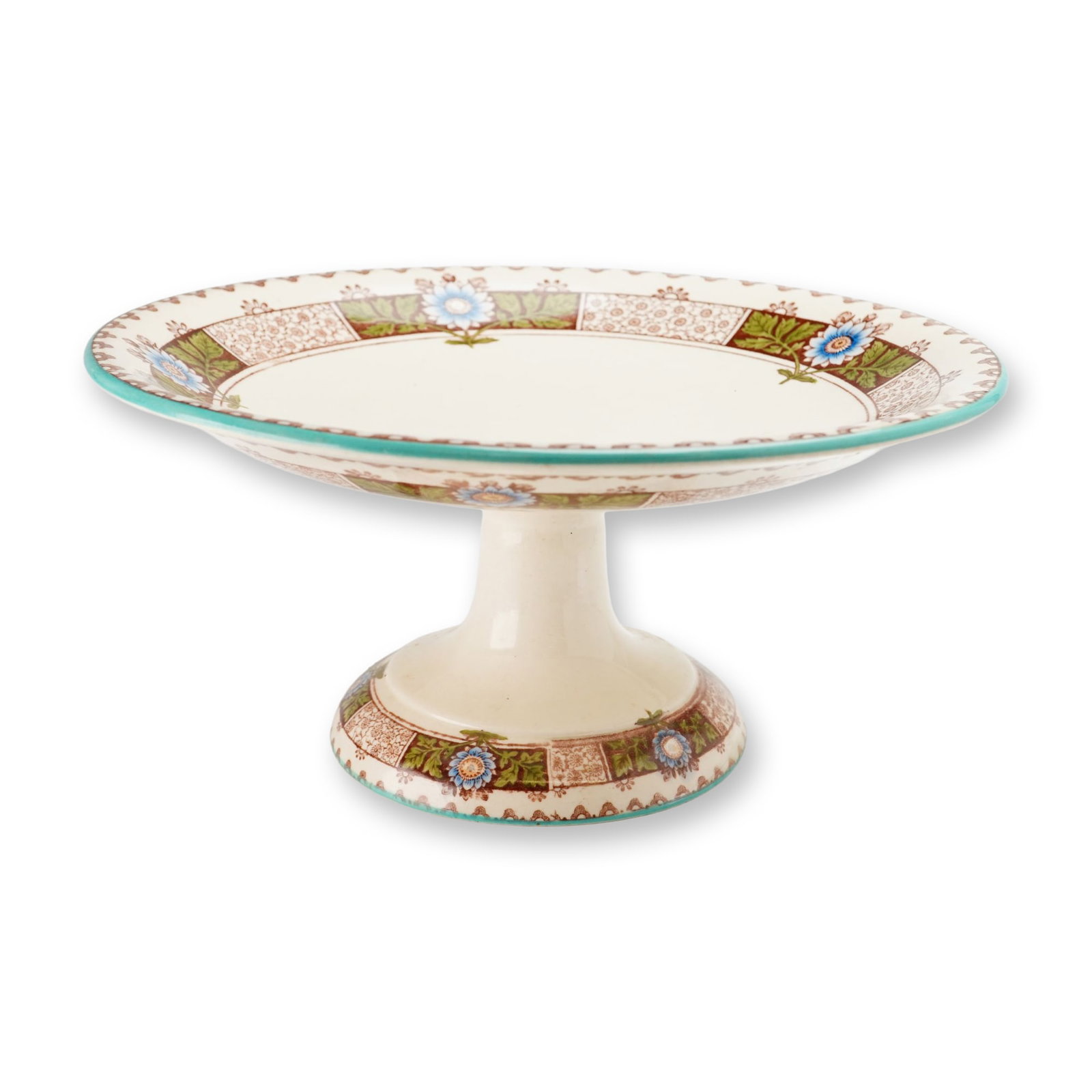 Wedgwood Japonica Sprigs Pattern Ceramic Pedestal Cake Platter (1 of 4)