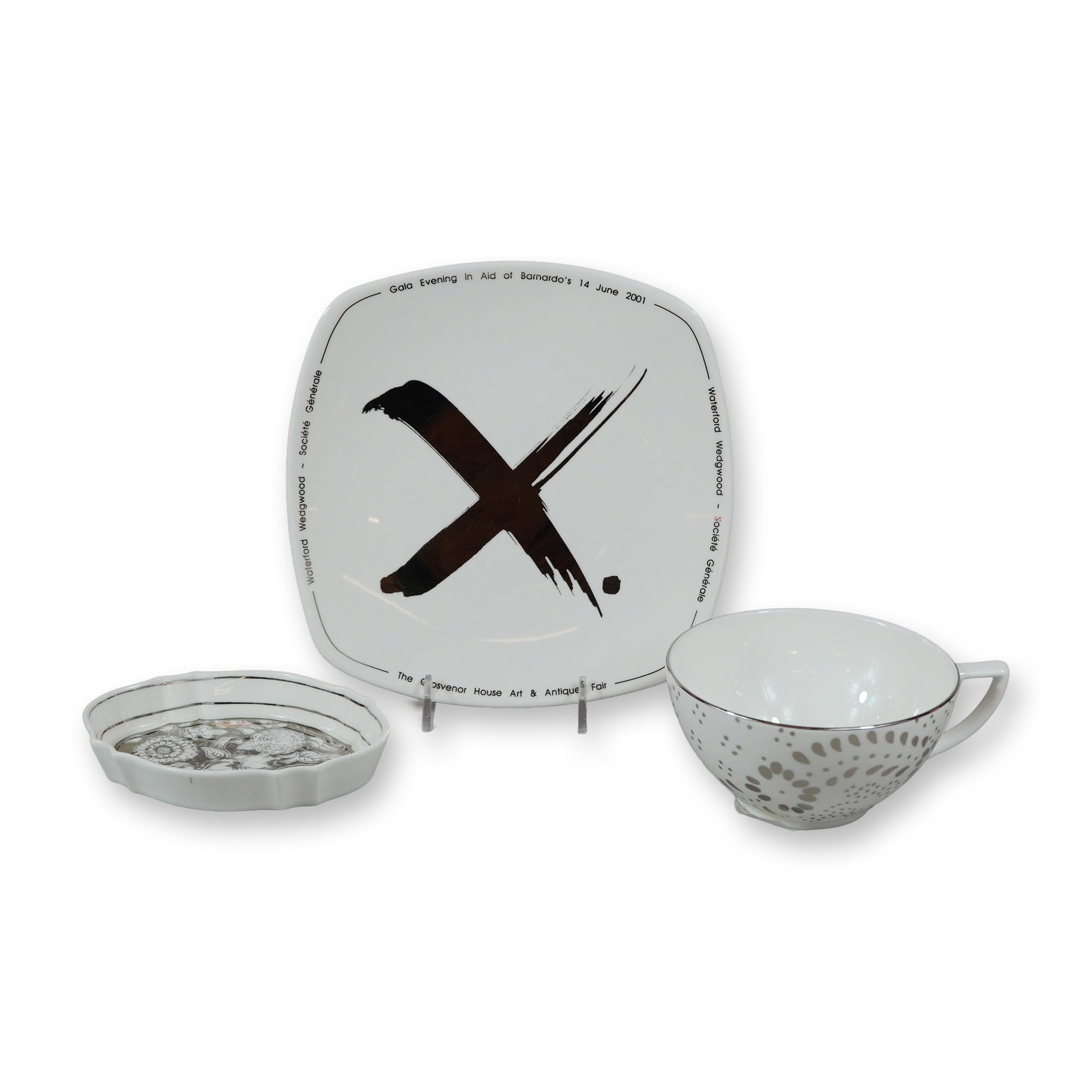 Three Pieces of Wedgwood Bone China including Susie Cooper Design and Commemorative Plate (1 of 4)