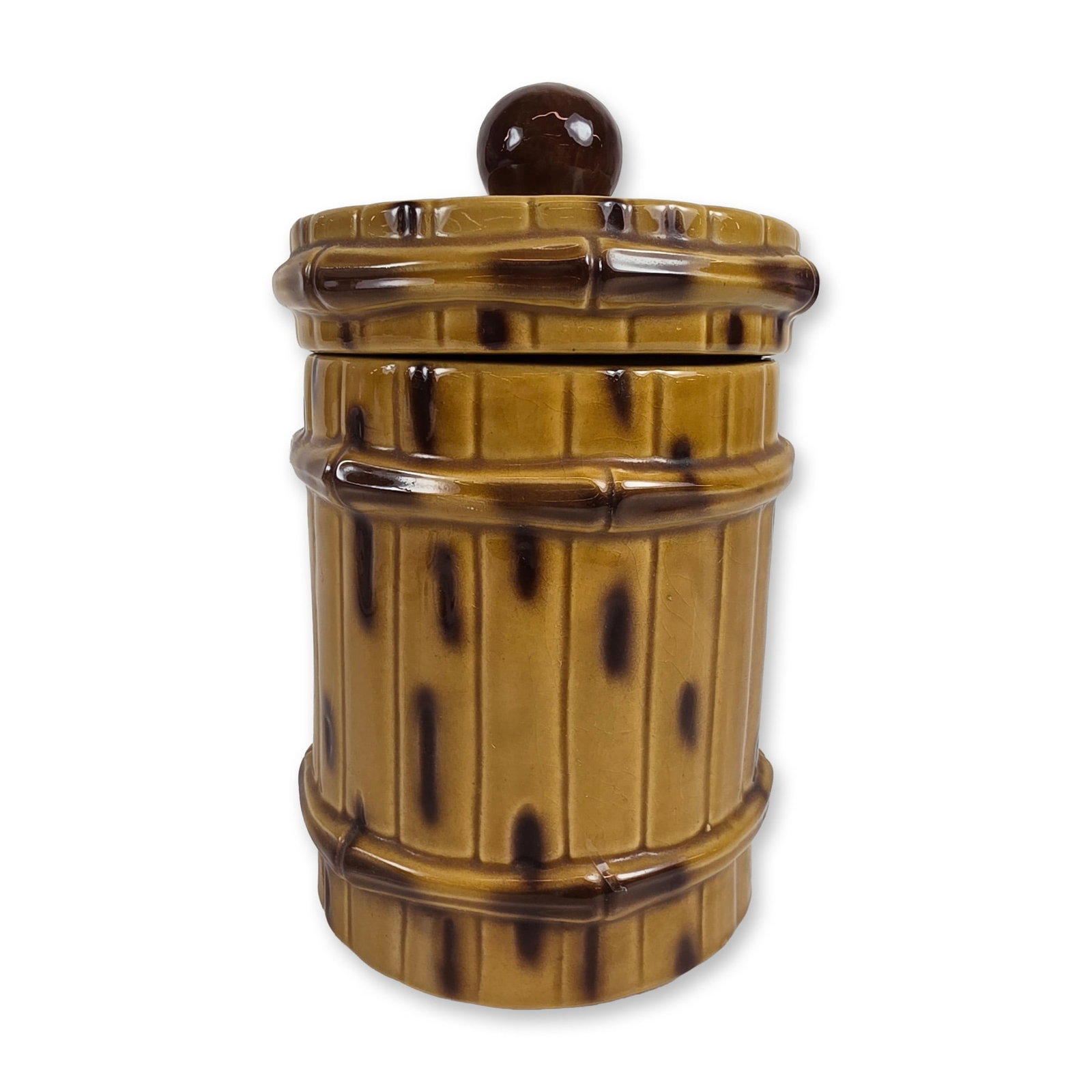 McCoy Ceramic Bamboo Cookie Jar (1 of 4)