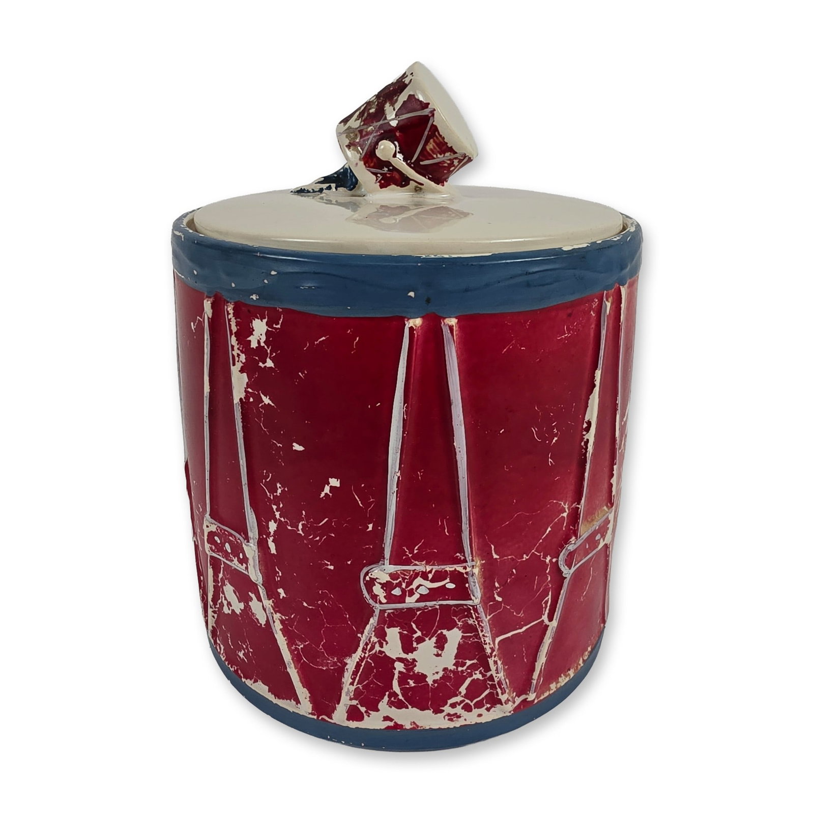 McCoy Patriotic Drum Ceramic Cookie Jar (1 of 4)