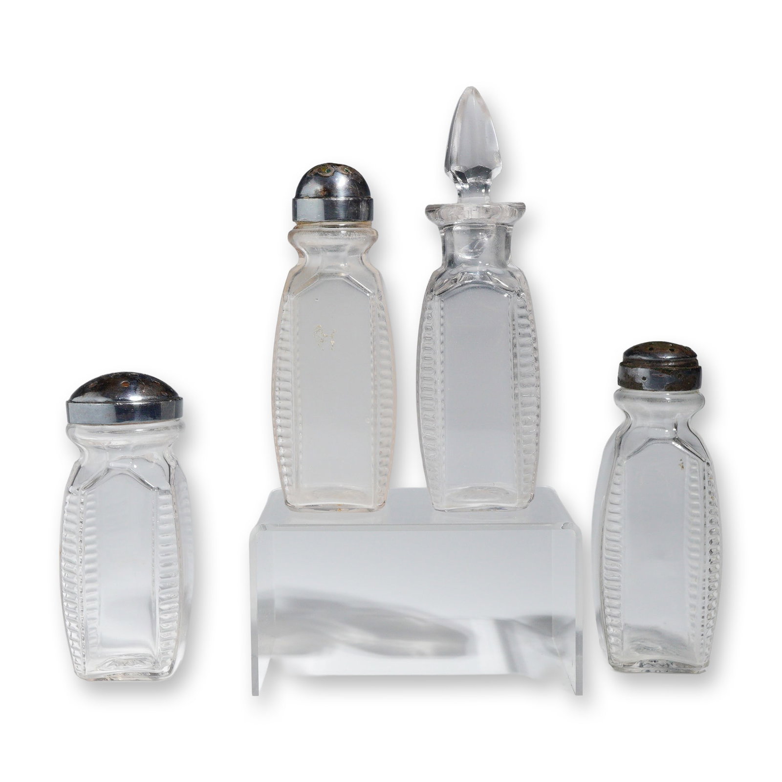 A Collection of Four American Pressed Glass Cruetware Pieces (1 of 4)