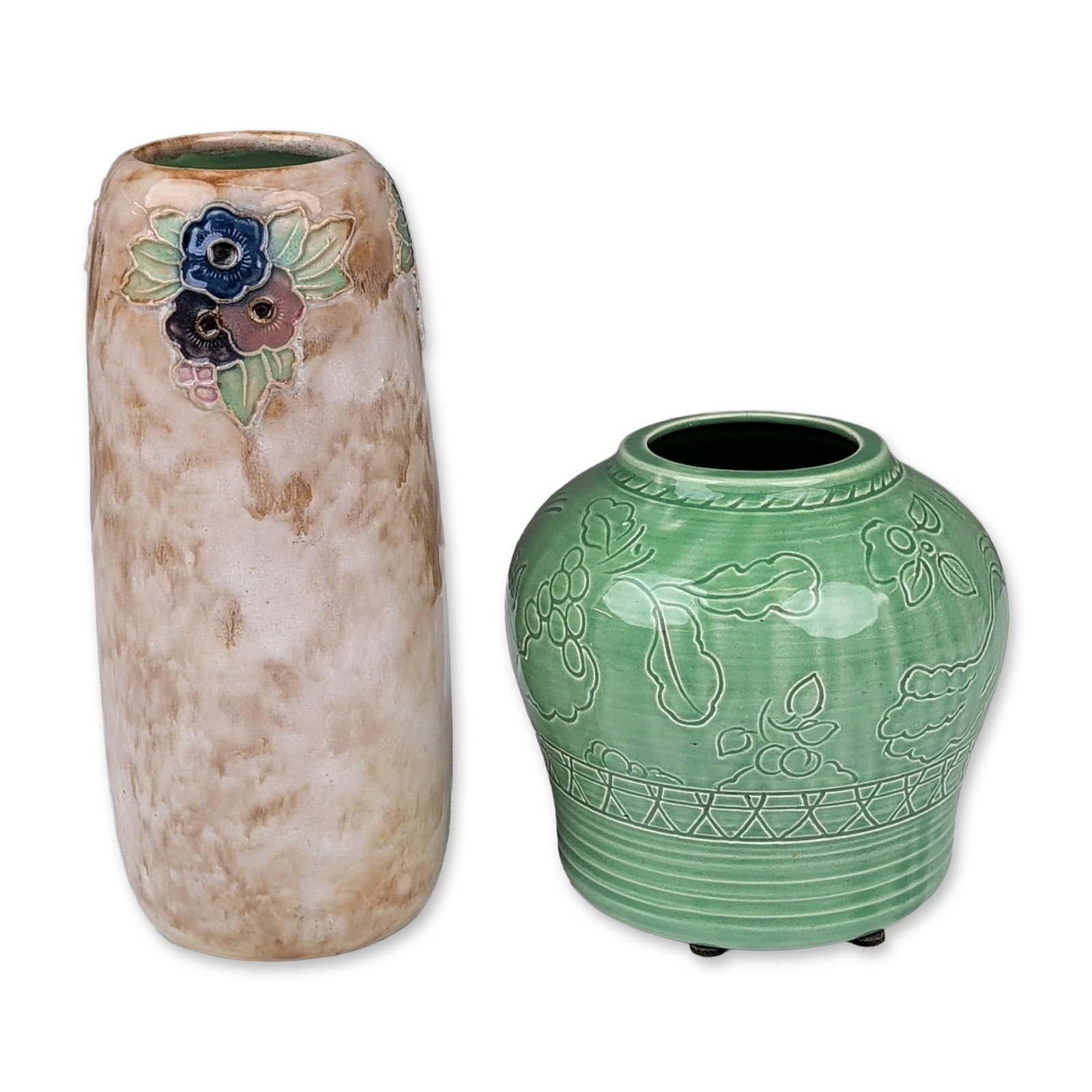 Two Royal Doulton Glazed Ceramic Vases (1 of 3)