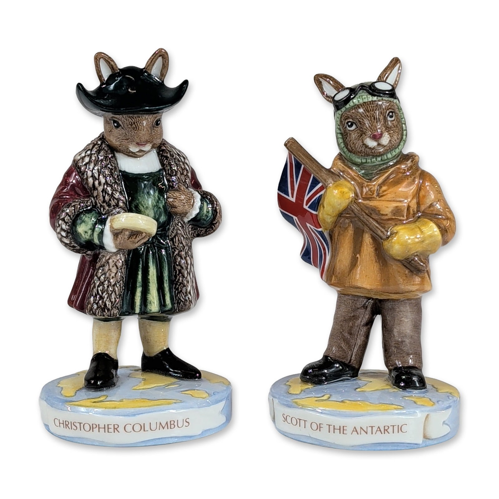 Pair of Royal Doulton Bunnykins Explorers Figurines (1 of 3)