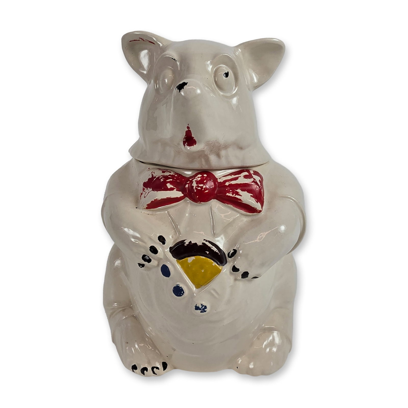 McCoy Ceramic Glazed Ceramic Bear Cookie Jar (1 of 4)
