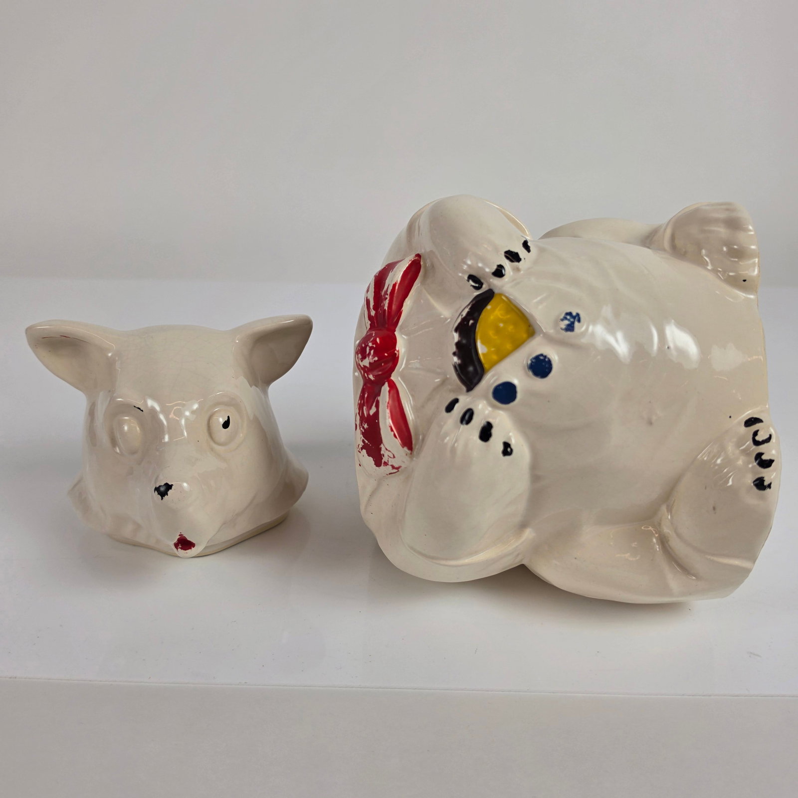 McCoy Ceramic Glazed Ceramic Bear Cookie Jar - 4