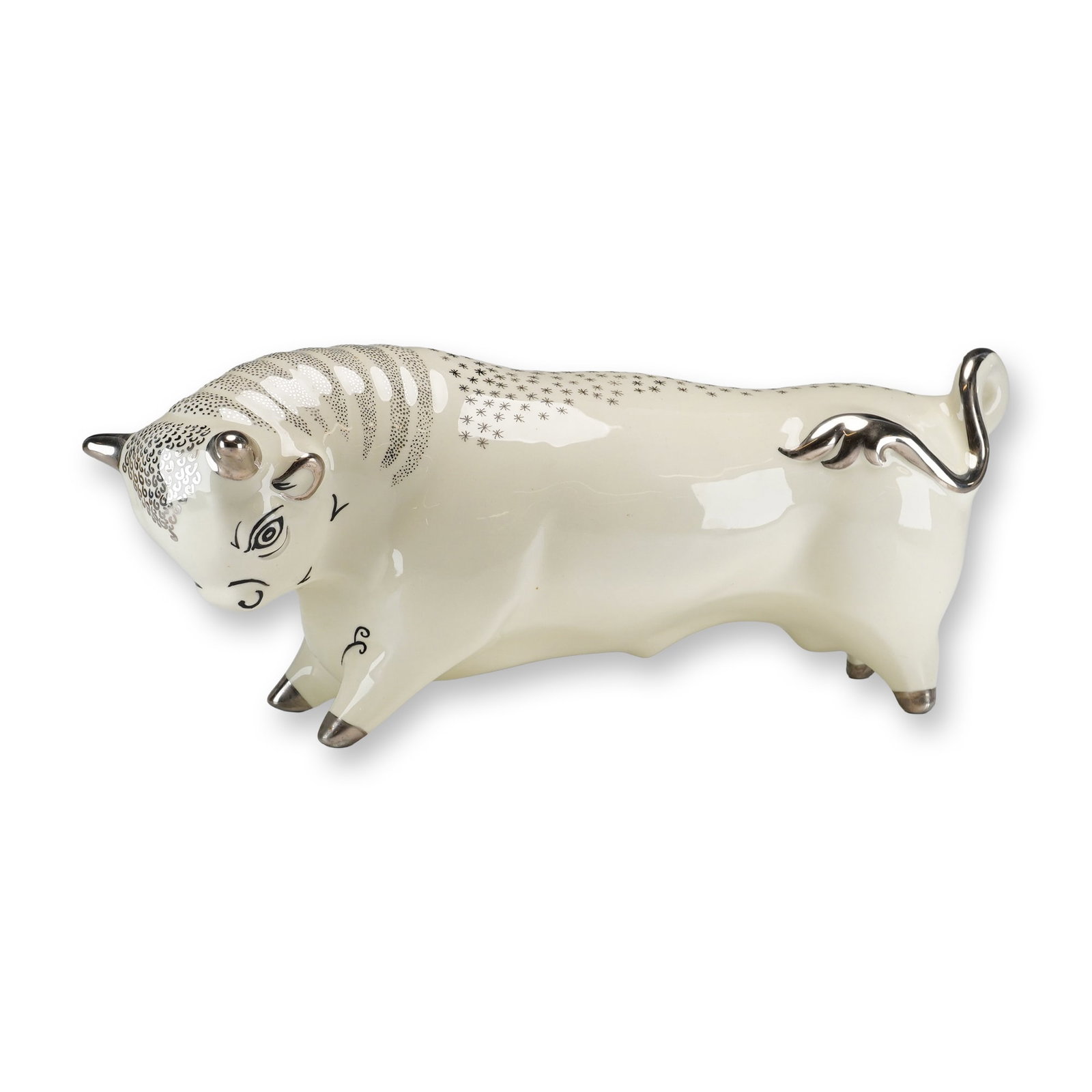 Wedgwood Queensware Taurus the Bull Ceramic Figurine by Arnold Machin (1 of 5)
