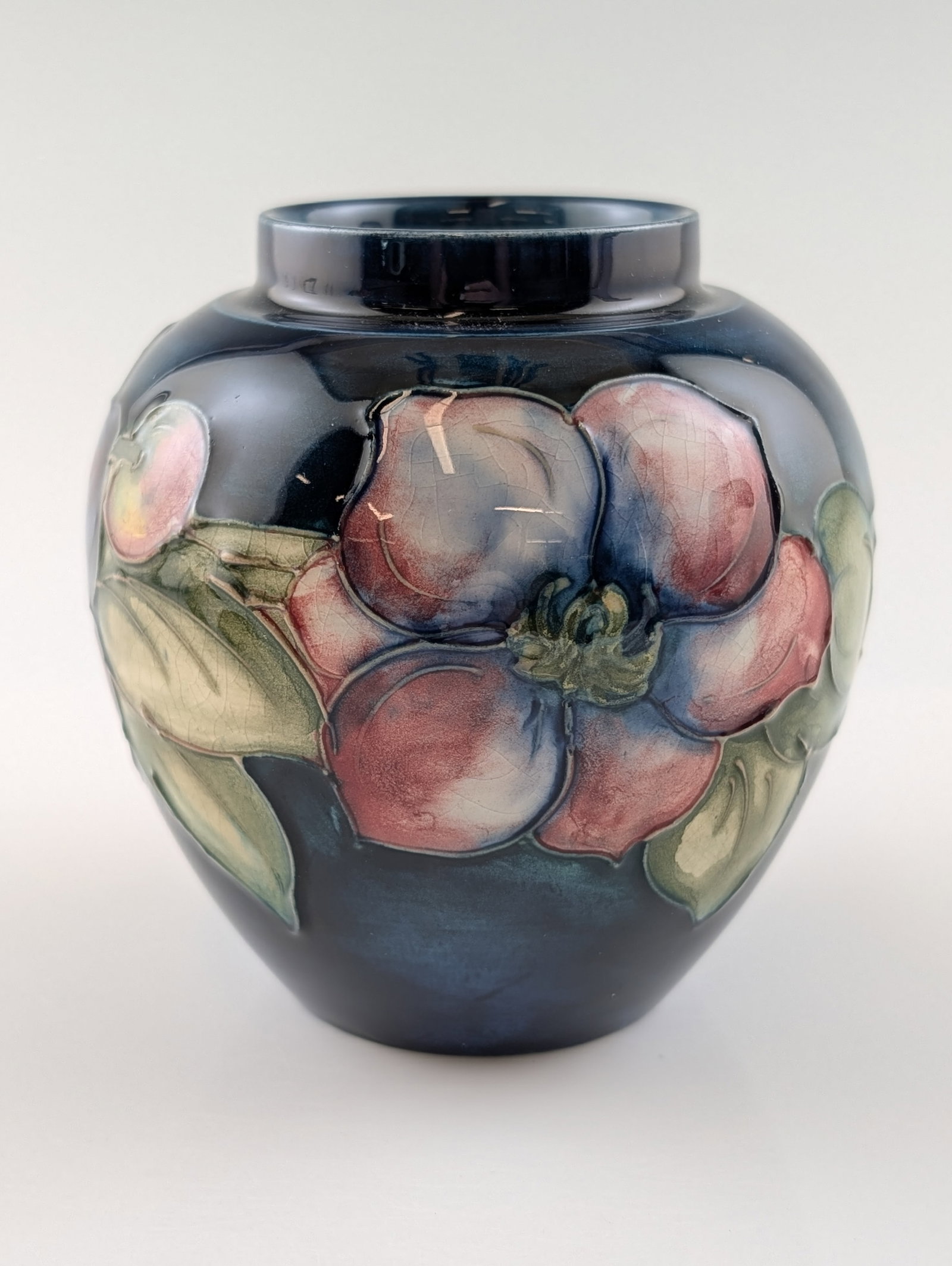 Moorcroft Clematis Pattern Ceramic Vase - 2