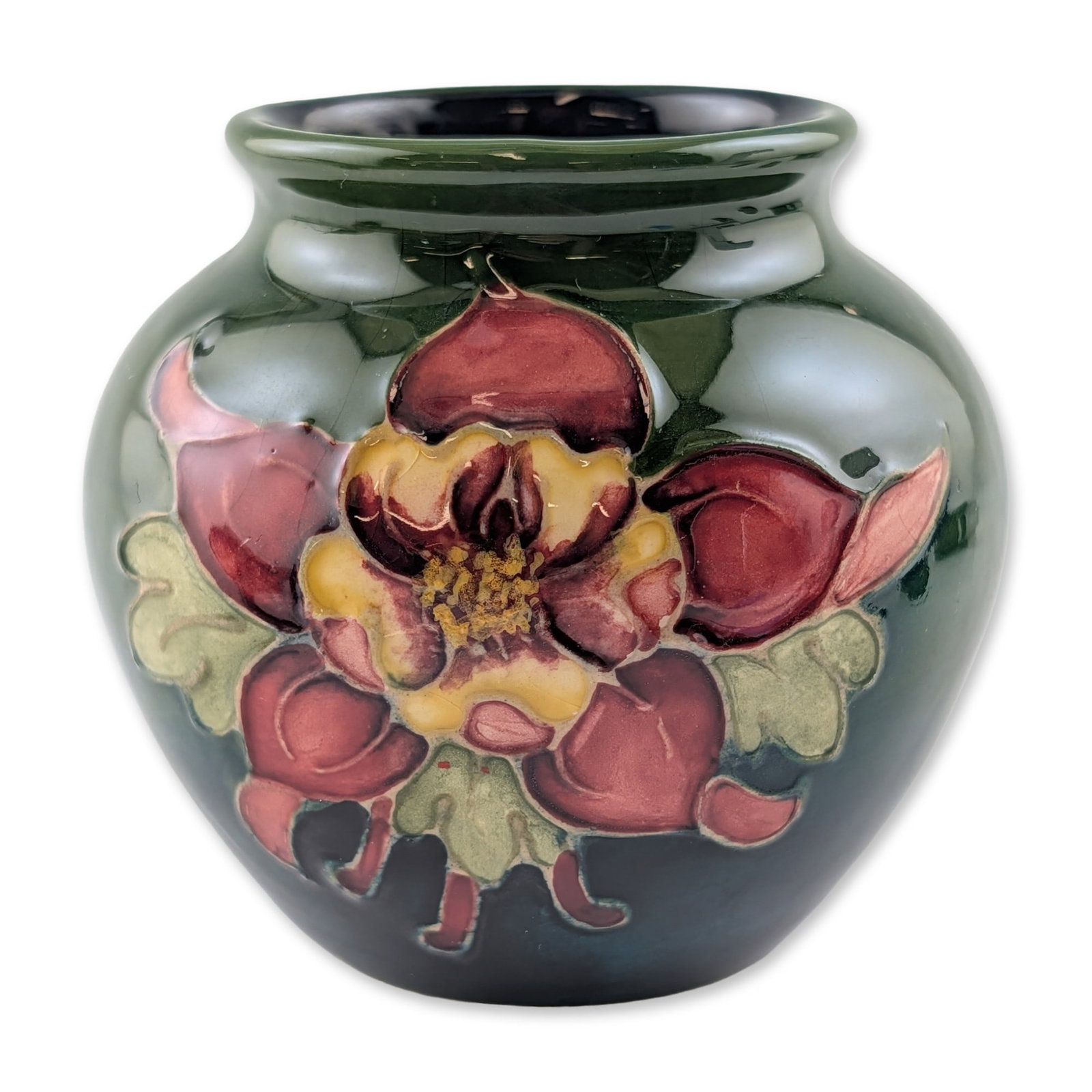 Walter Moorcroft Columbine Miniature Ceramic Vase (1 of 3)