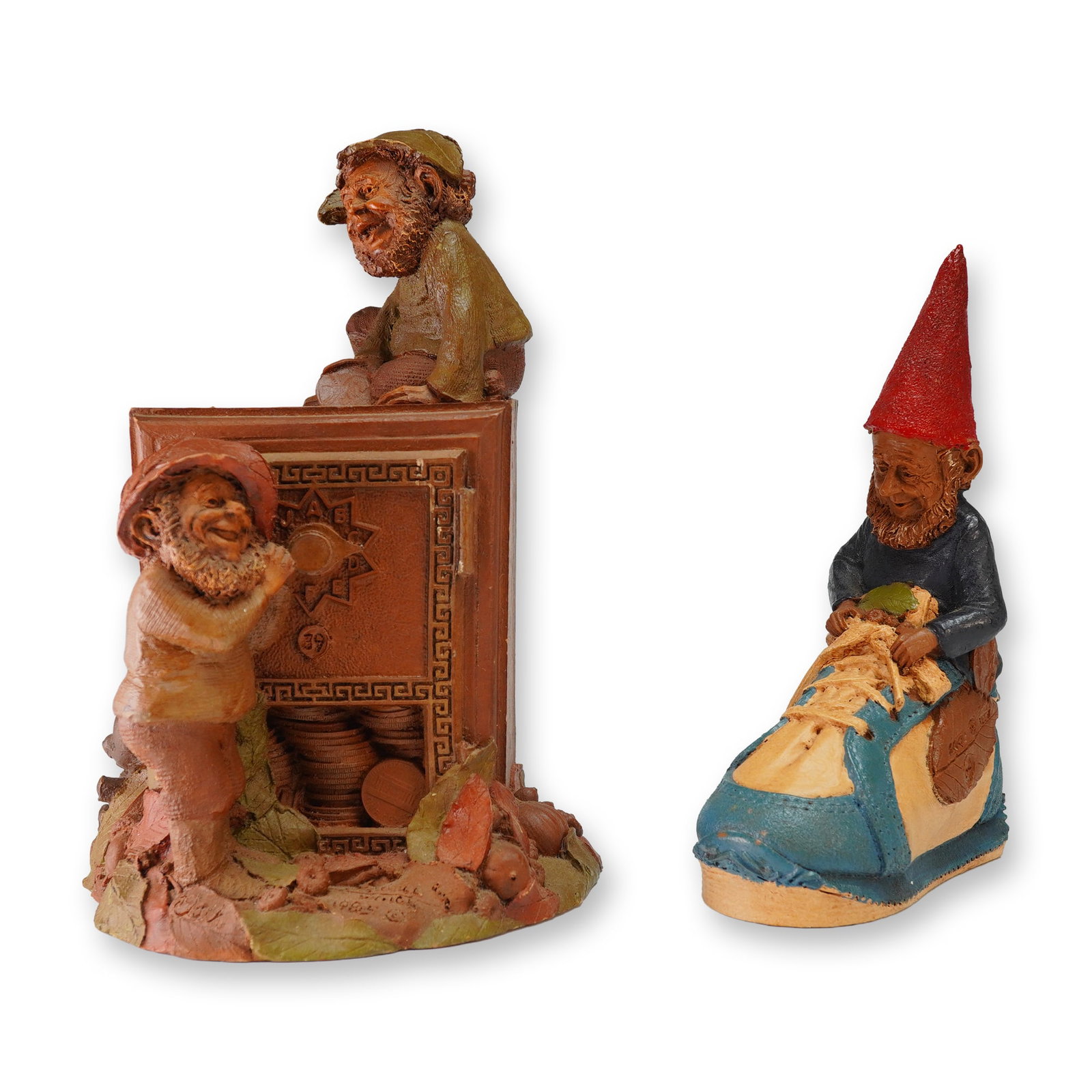 Two Tom Clark Cairn Studio Gnome Figurines (1 of 3)