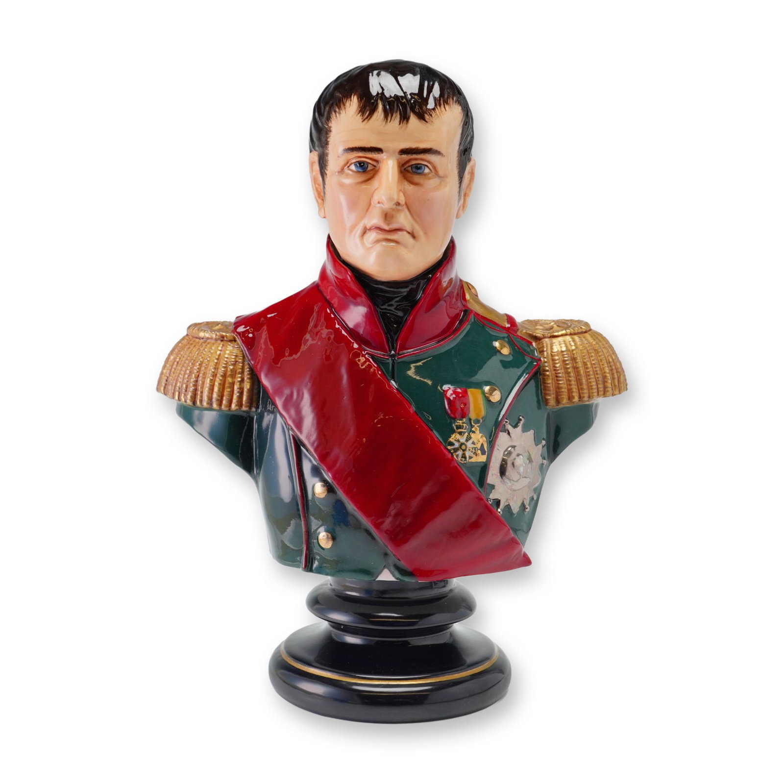 Michael Sutty Fine China Bust, Napoleon Bonaparte 1815 (1 of 3)
