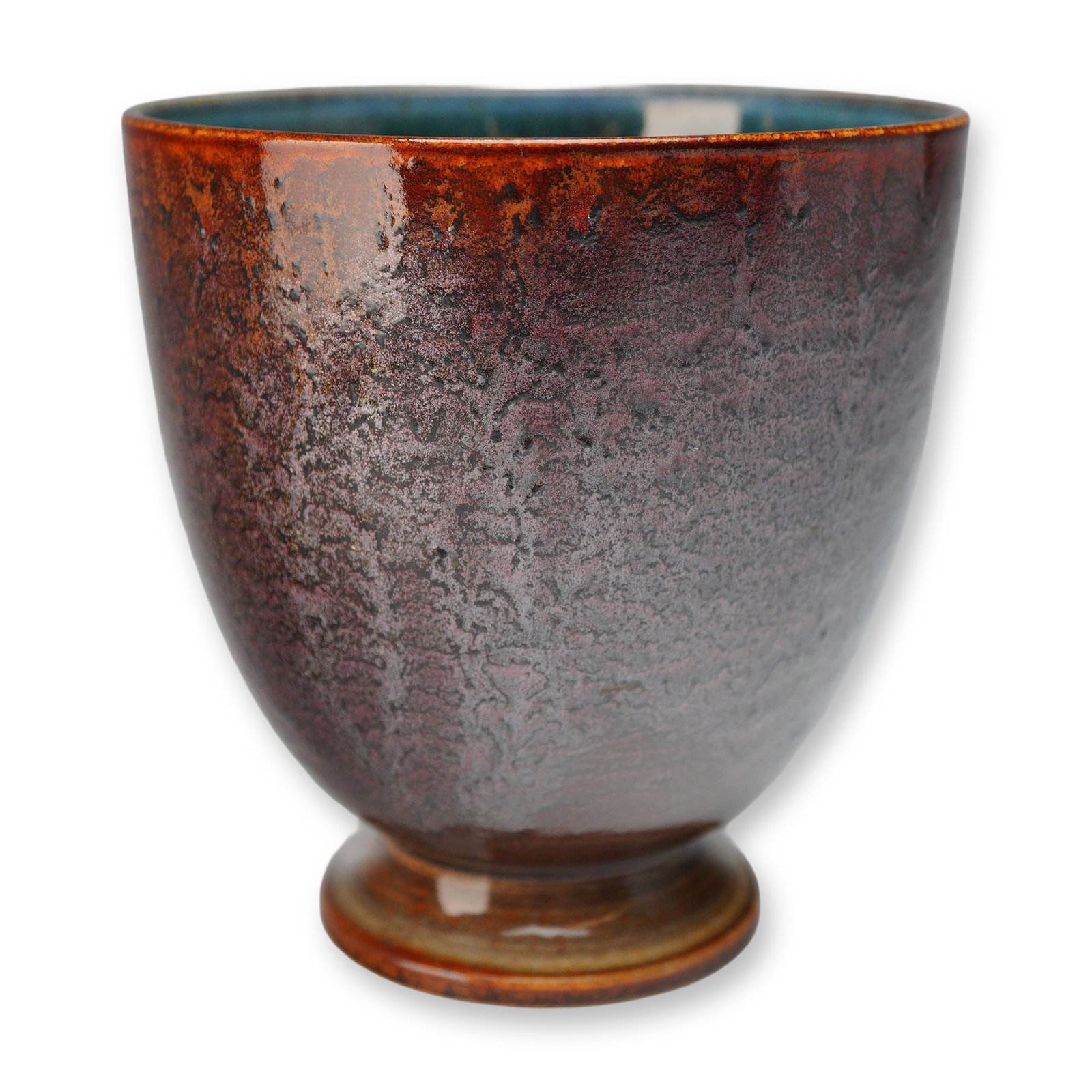 Wedgwood Norman Wilson Unique Ware Footed Bowl, ca. 1953 (1 of 3)
