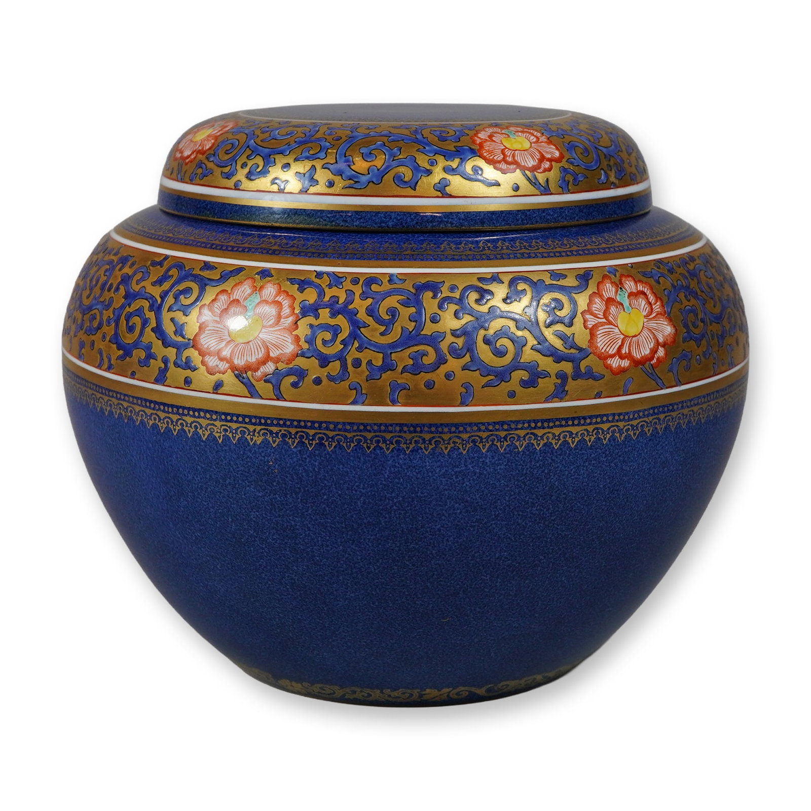 Wedgwood Powder Blue Ground Malfrey Pot with Lid (1 of 3)