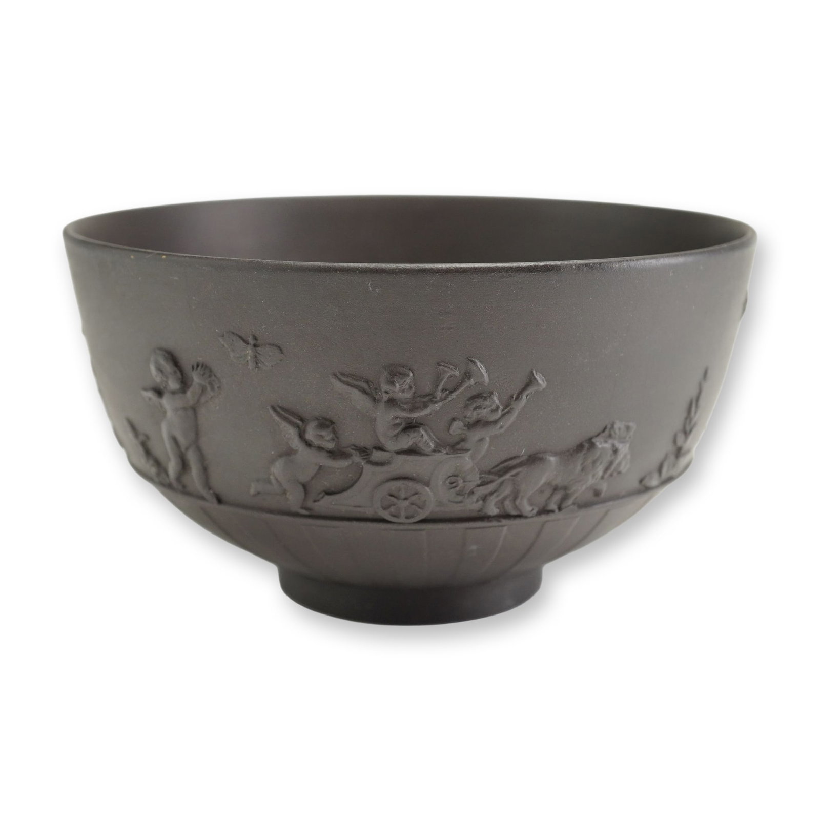 Wedgwood Black Basalt Neoclassical Relief Bowl (1 of 4)